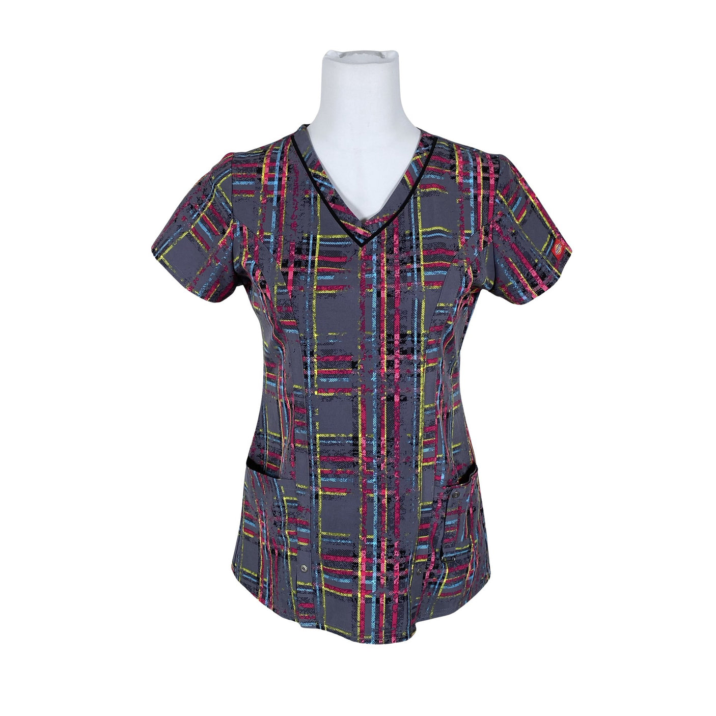 Unisex Dickies - Lühikeste käistega pluus, suurus 36 - Hall (1)
