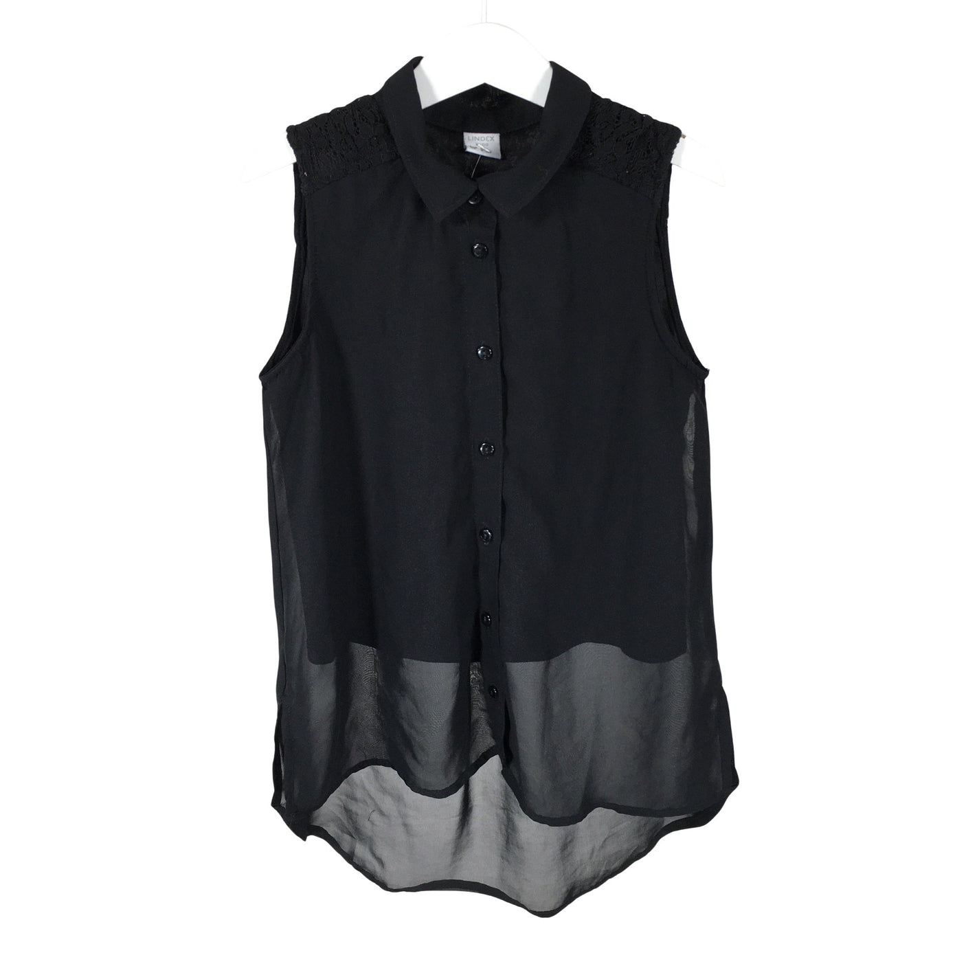 Unisex Lindex - Õhuke tuunika, suurus 134 - 140 - Must (1)