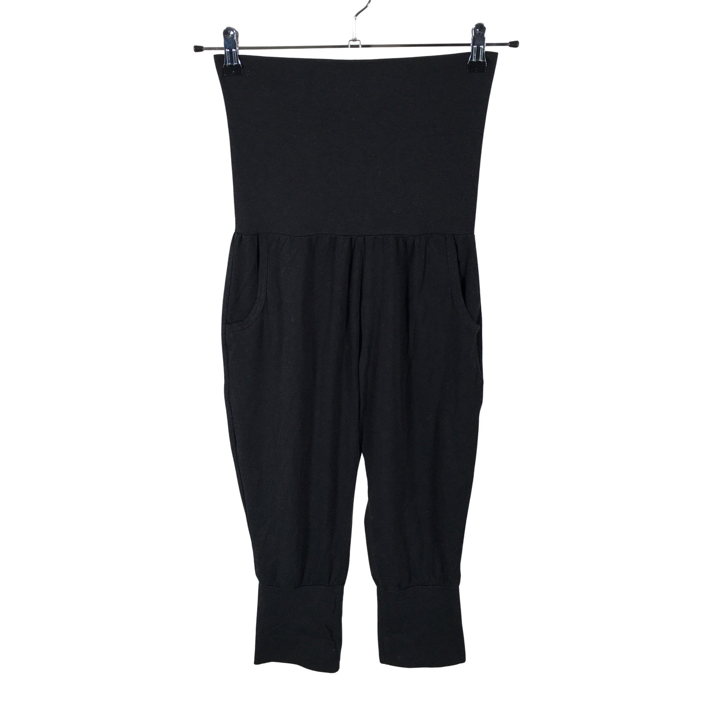 Unisex NOSH - Trikotaažist poolpikad püksid, suurus 36 - Must (1)