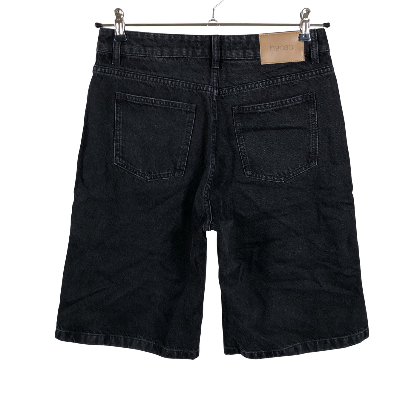 Unisex Nanso - Teksast lühikesed püksid, suurus 36 - Must (2)