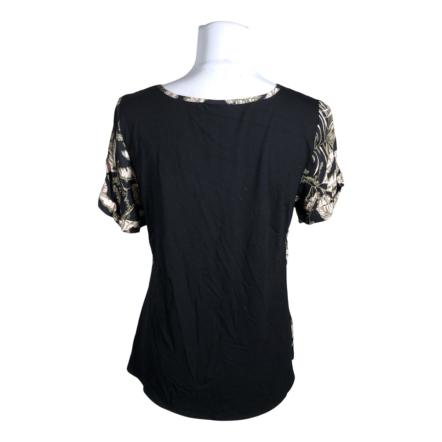 Unisex Tramontana - Lühikeste käistega pluus, suurus 38 - Must (2)