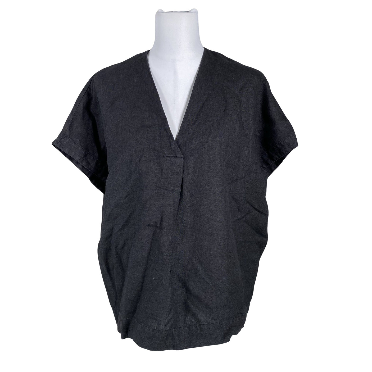 Unisex Papu - Lühikeste käistega pluus, suurus 38 - Must (1)