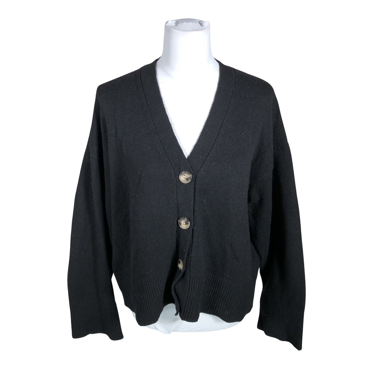 Unisex Selected - Kardigan, suurus 40 - Must (1)