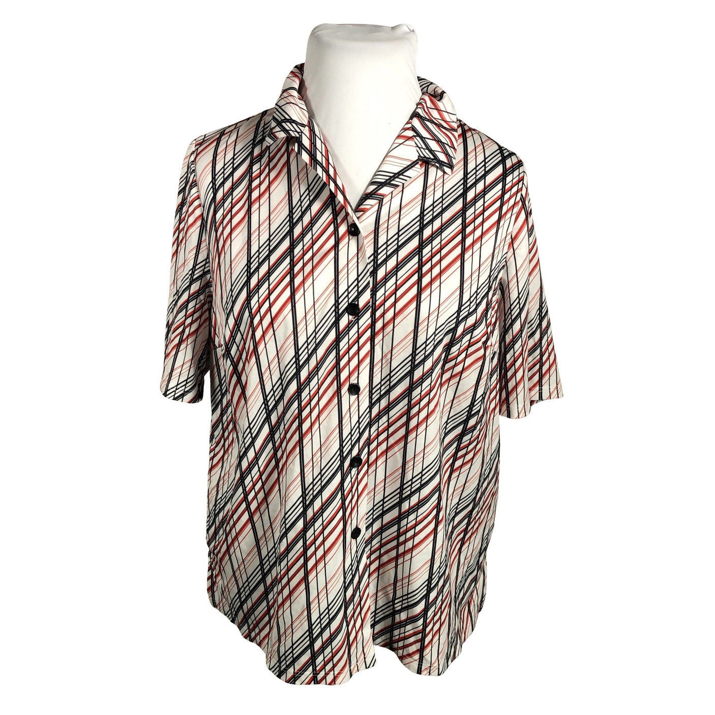 Unisex Finn Karelia - Lühikeste käistega pluus, suurus 46 - Valge (1)