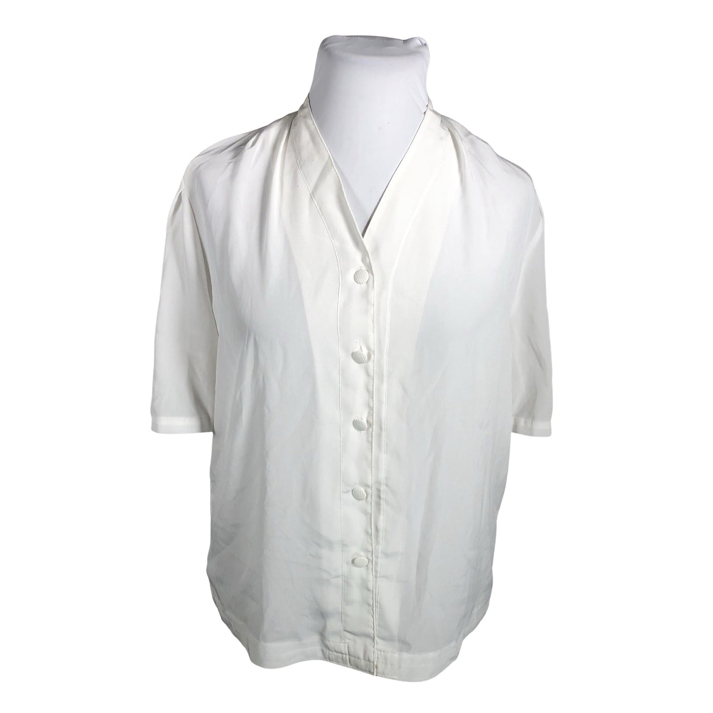 Unisex Finn Karelia - Lühikeste käistega pluus, suurus 46 - Valge (1)