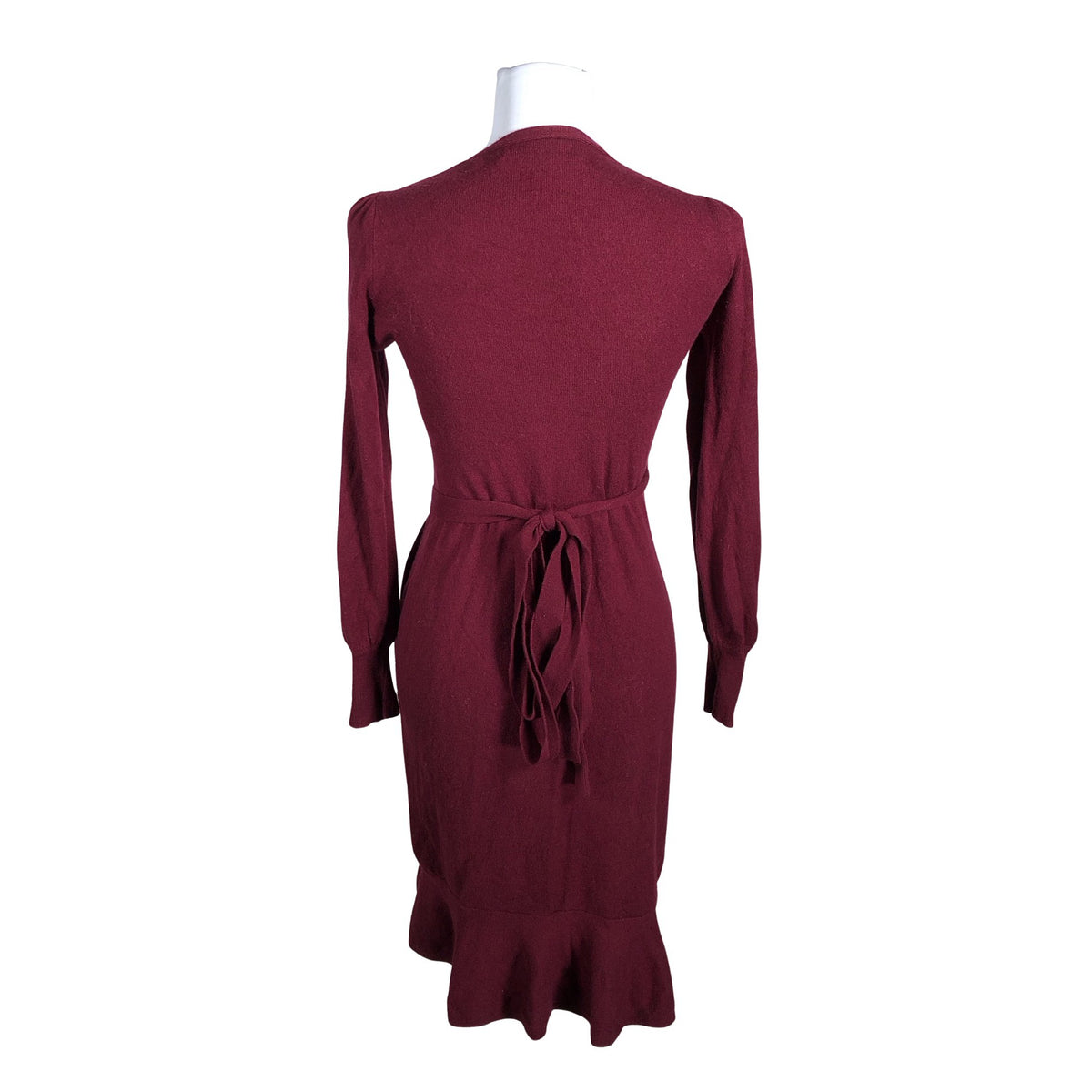 Unisex Diane von Furstenberg - Kootud kleit, suurus 36 - Veinipunane (2)