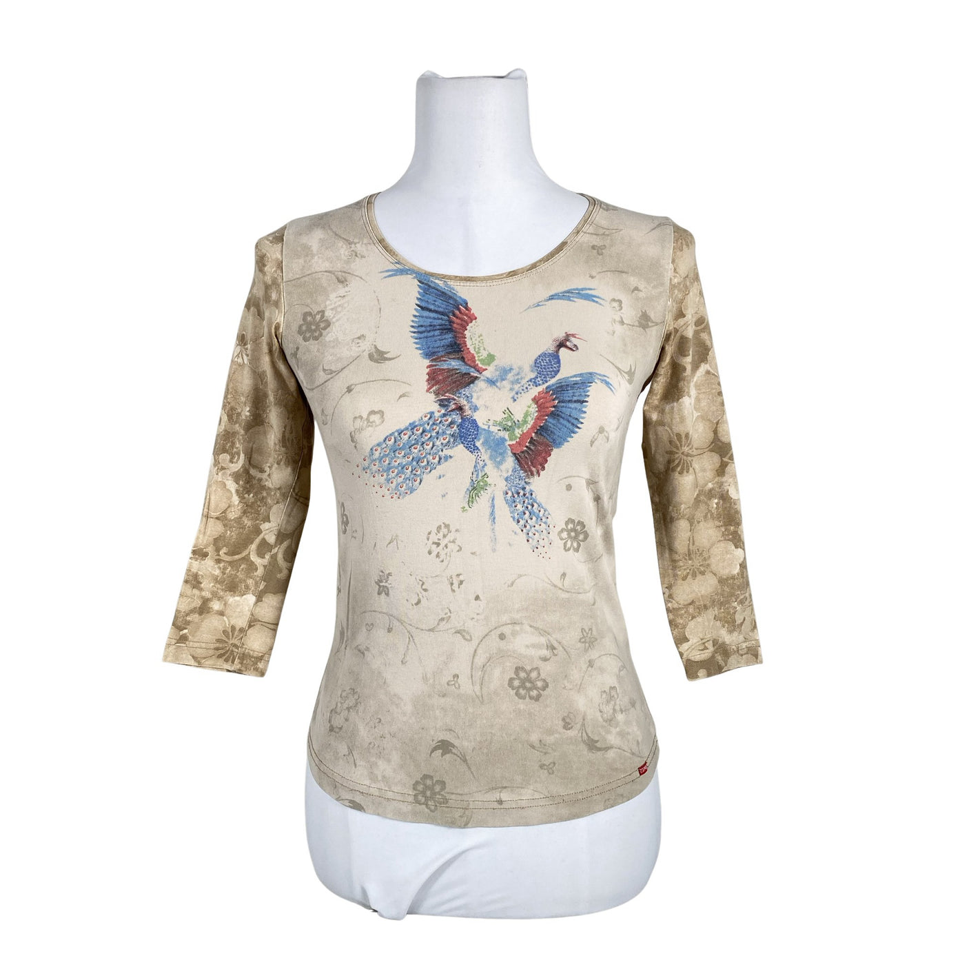 Unisex Esprit - Trikotaažist pluus, suurus 34 - Beige (1)