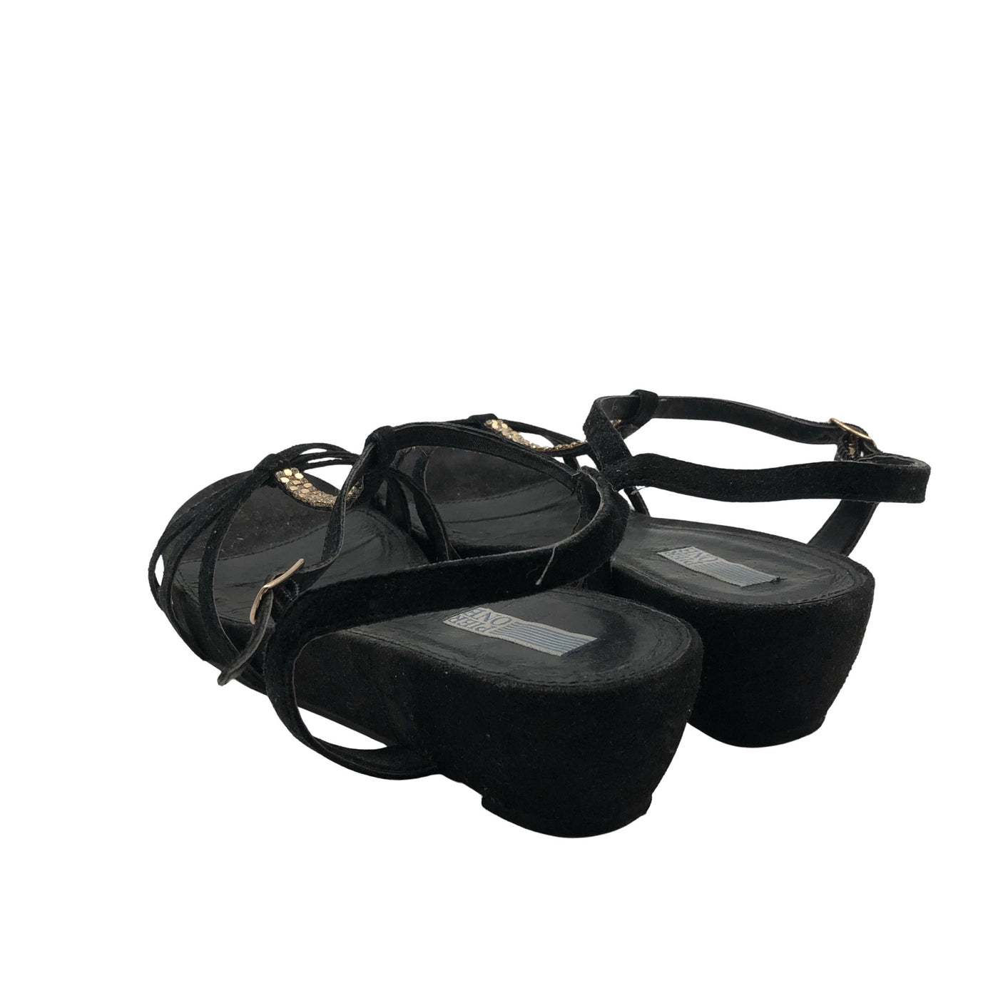 Unisex Pier One - Kiilkontsaga rihmikud, suurus 42 - Must (2)