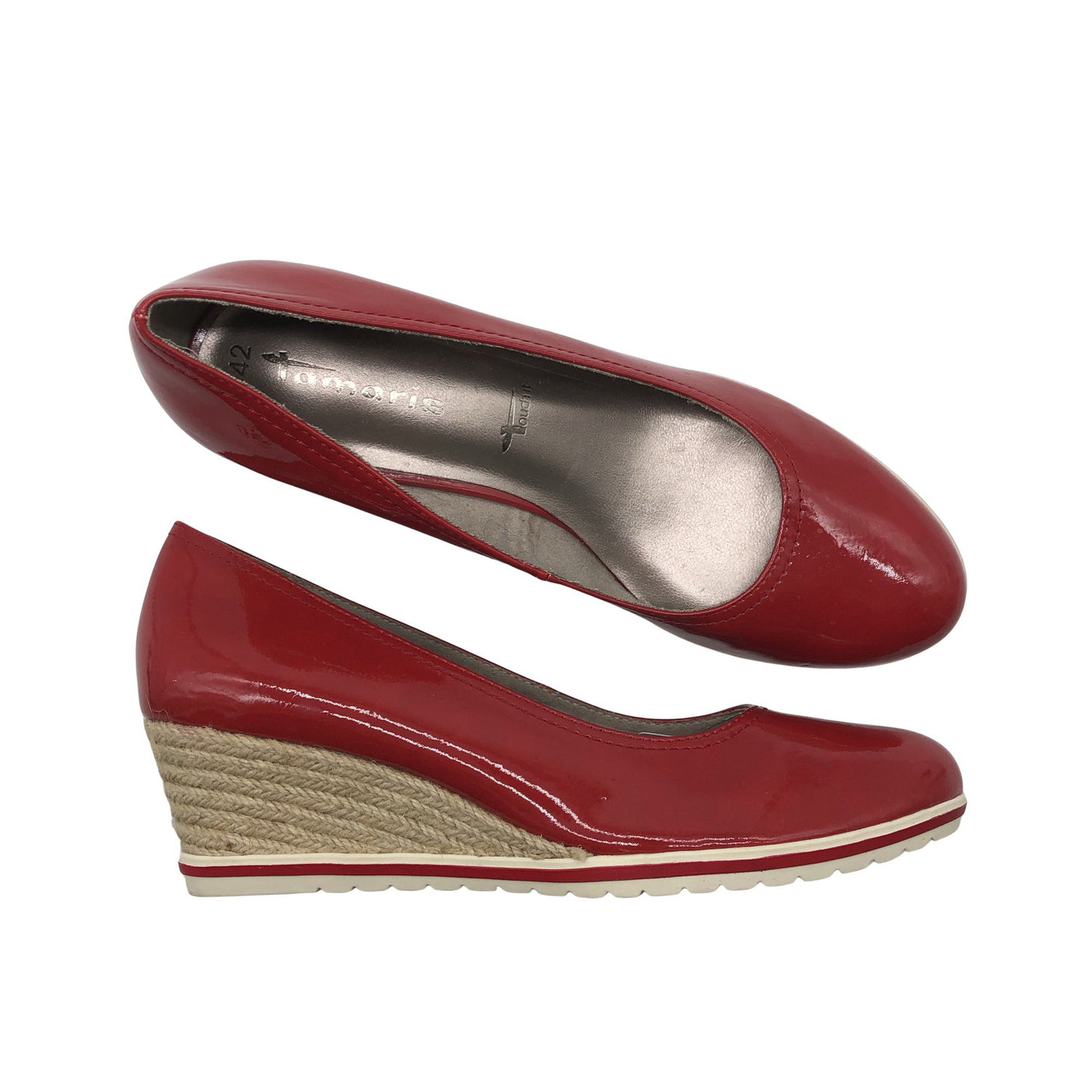 Unisex Tamaris - Kiilkontsaga kingad, suurus 42 - Punane (1)