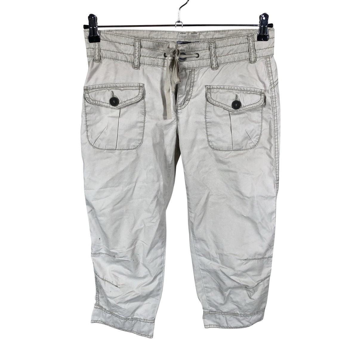Unisex Bandolera - Mittevenivad poolpikad püksid, suurus 38 - Hall (1)