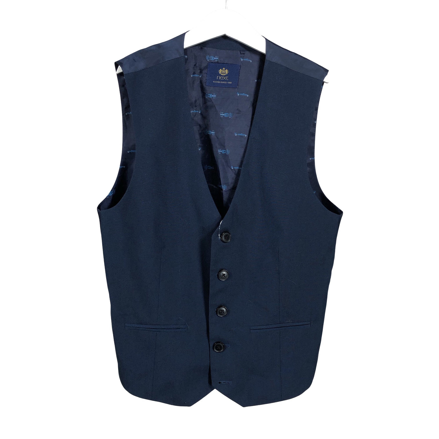 Unisex Next - Ülikonna vest, suurus 152 - 158 - Sinine (1)