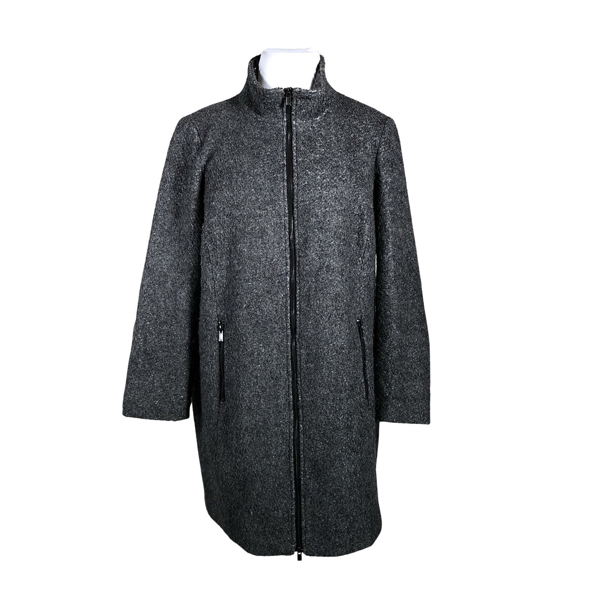 Unisex Zizzi - Villane mantel, suurus 48 - Hall (1)