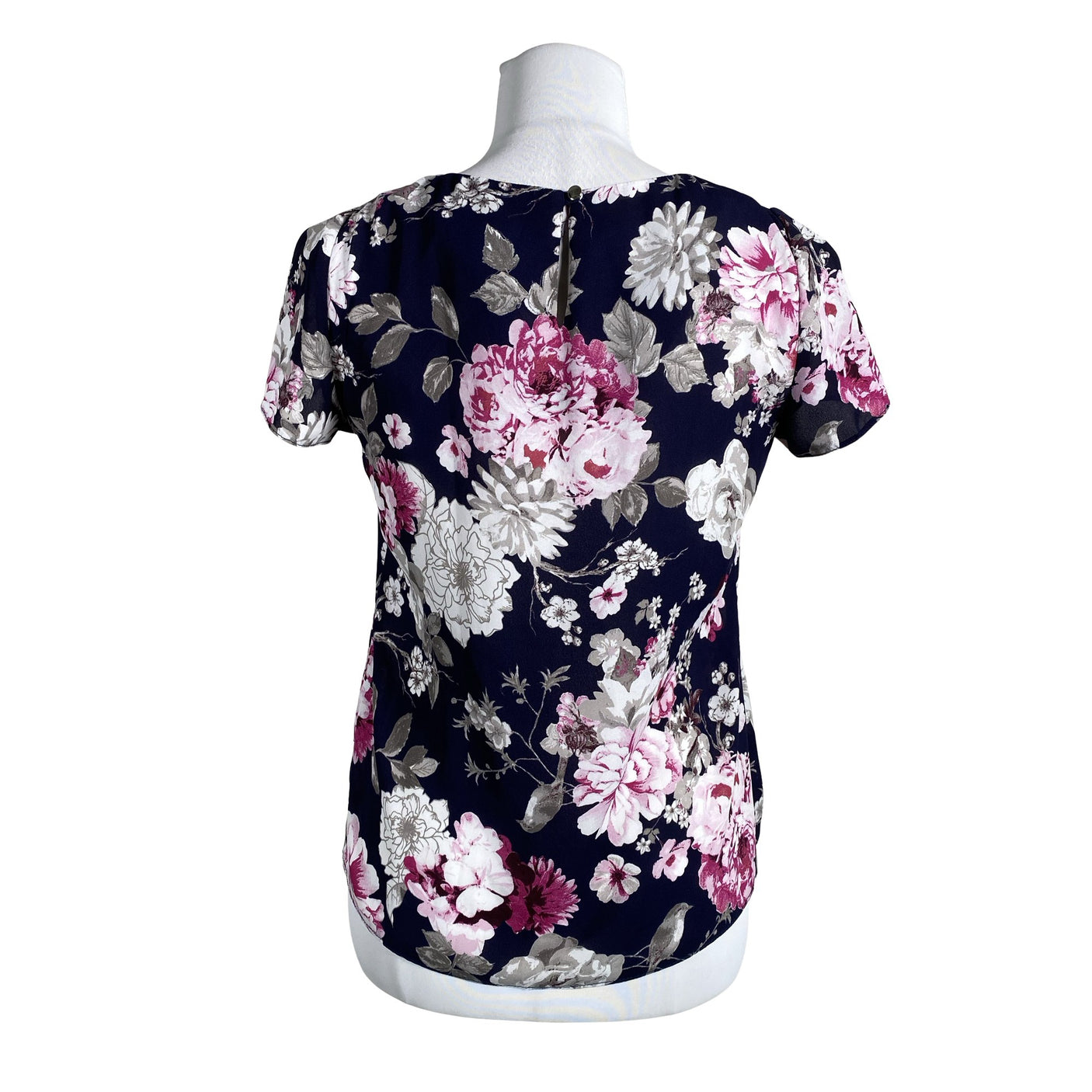 Unisex Billie&Blossom - Lühikeste käistega pluus, suurus 38 - Must (2)