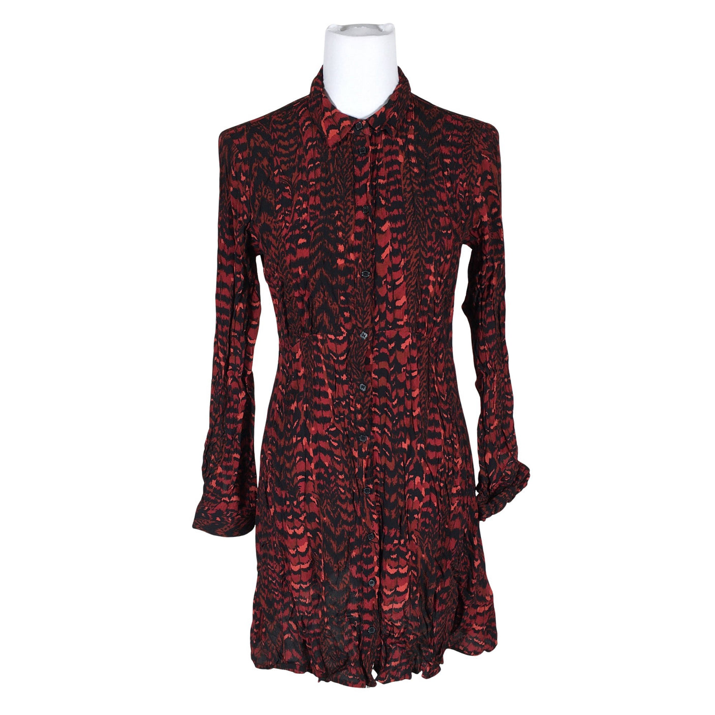 Unisex Warehouse - Mitteveniv kleit, suurus 40 - Veinipunane (1)