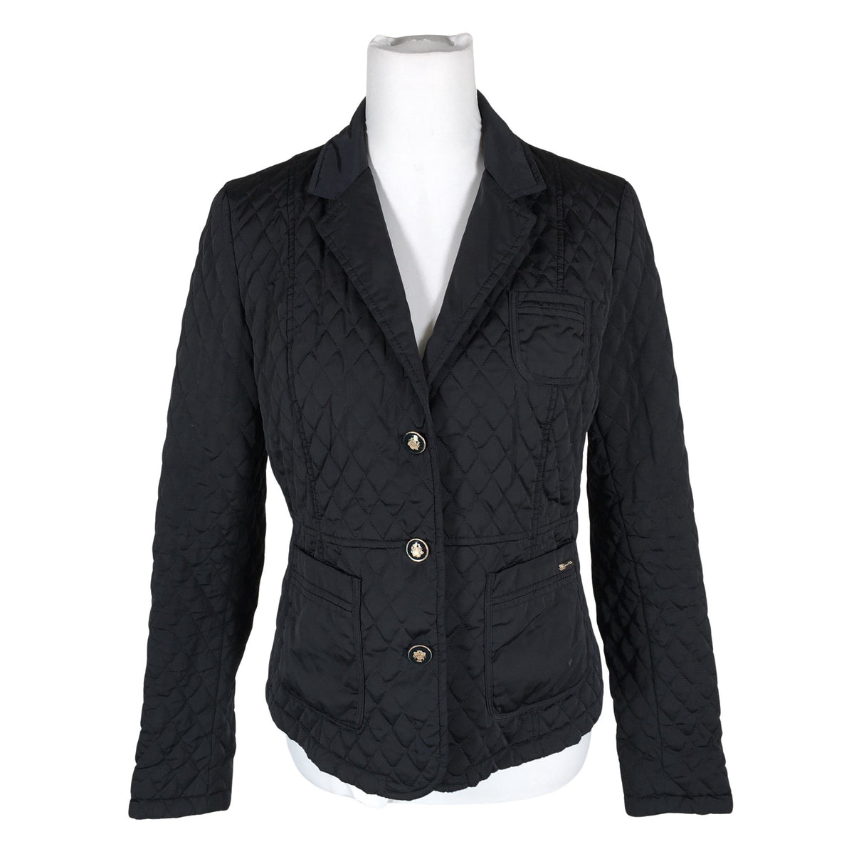 Unisex Massimo Dutti - Tepitud jope, suurus 40 - Must (1)