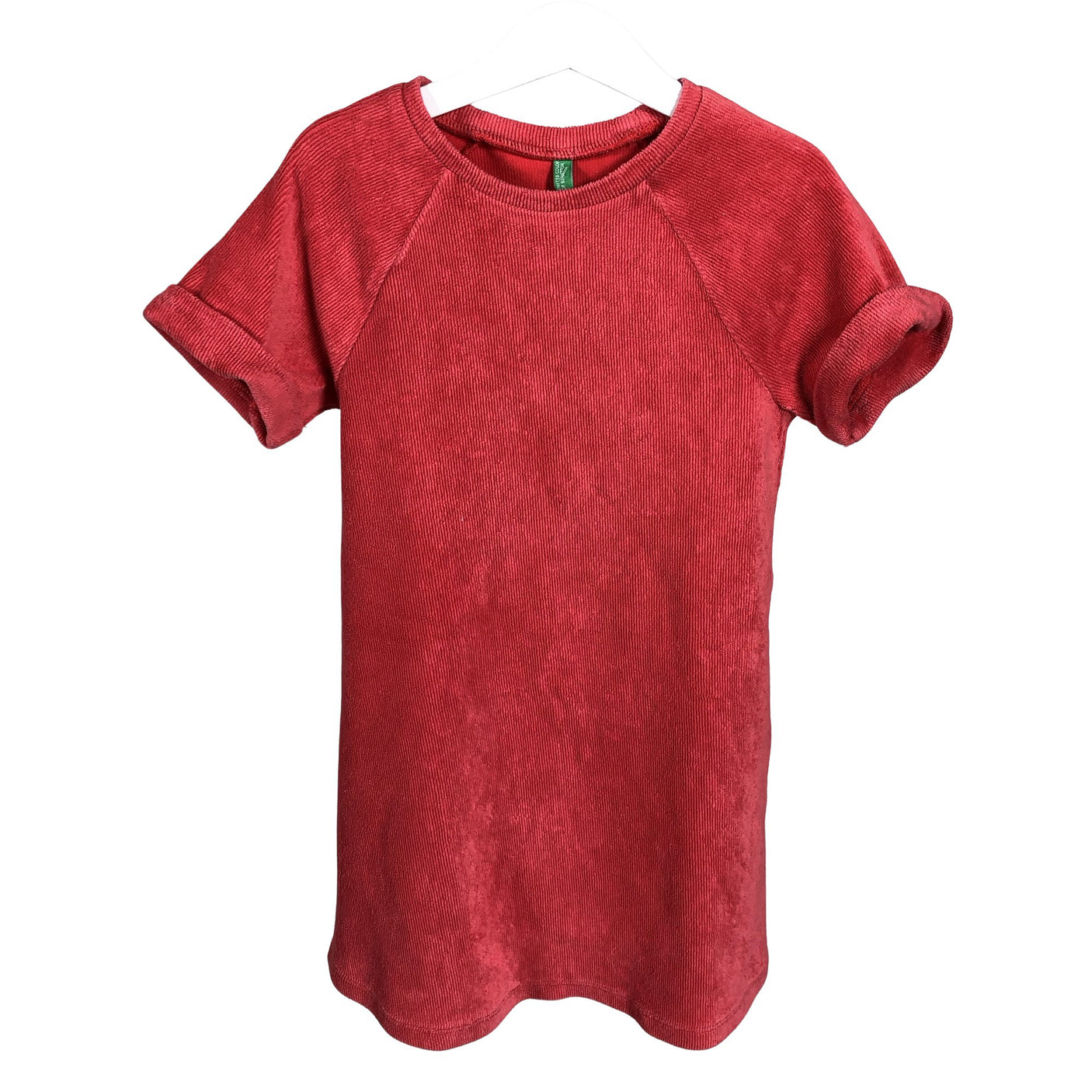 Unisex Benetton - Dressikangast kleit, suurus 122 - 128 - Punane (1)