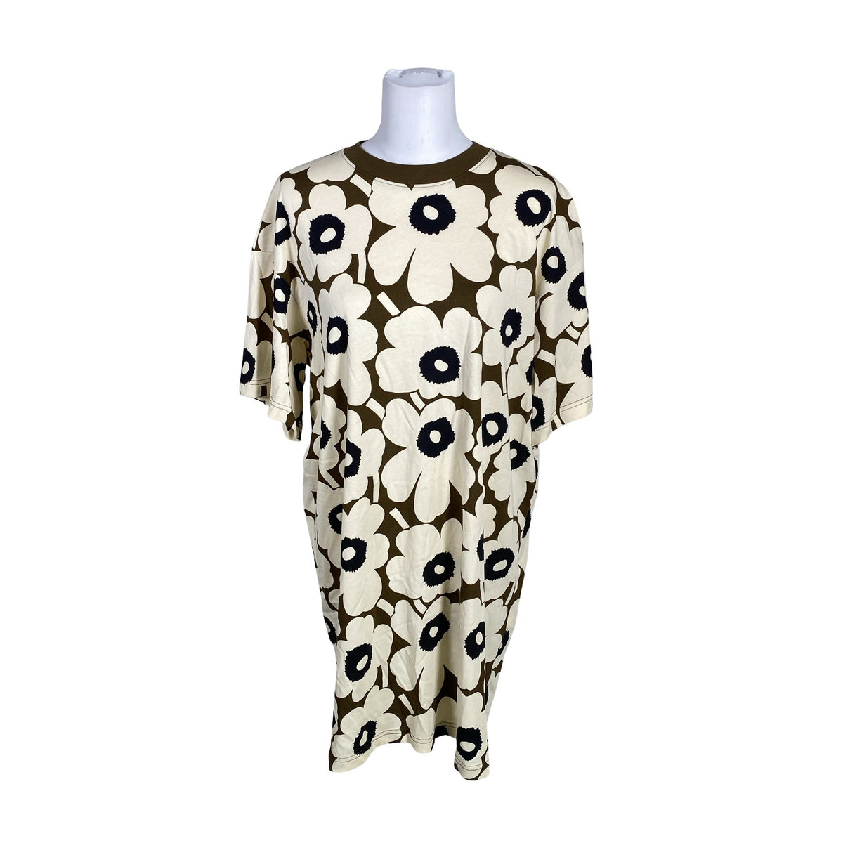 Unisex Marimekko - Trikotaažist kleit, suurus 38 - Pruun (1)