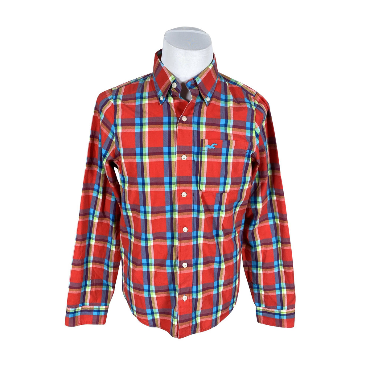 Unisex Hollister - Triiksärk, suurus M - Punane (1)