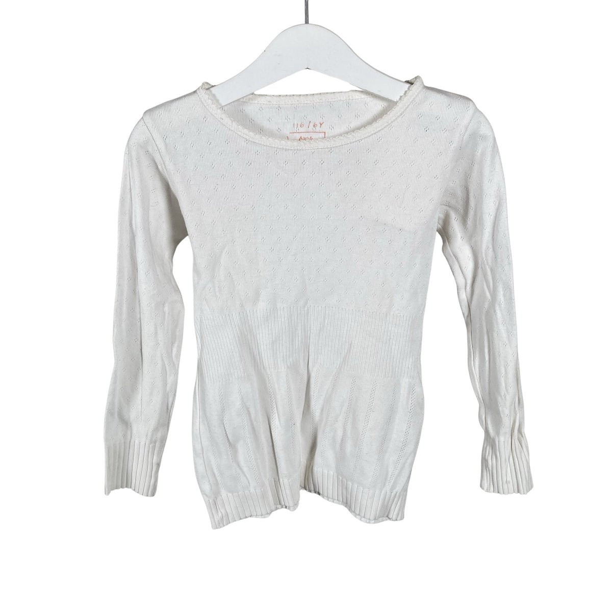 Unisex Noa Noa - Trikotaažist pluus, suurus 110 - 116 - Valge (1)