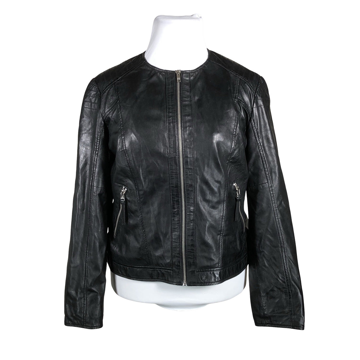 Unisex Saki - Nahktagi, suurus 44 - Must (1)