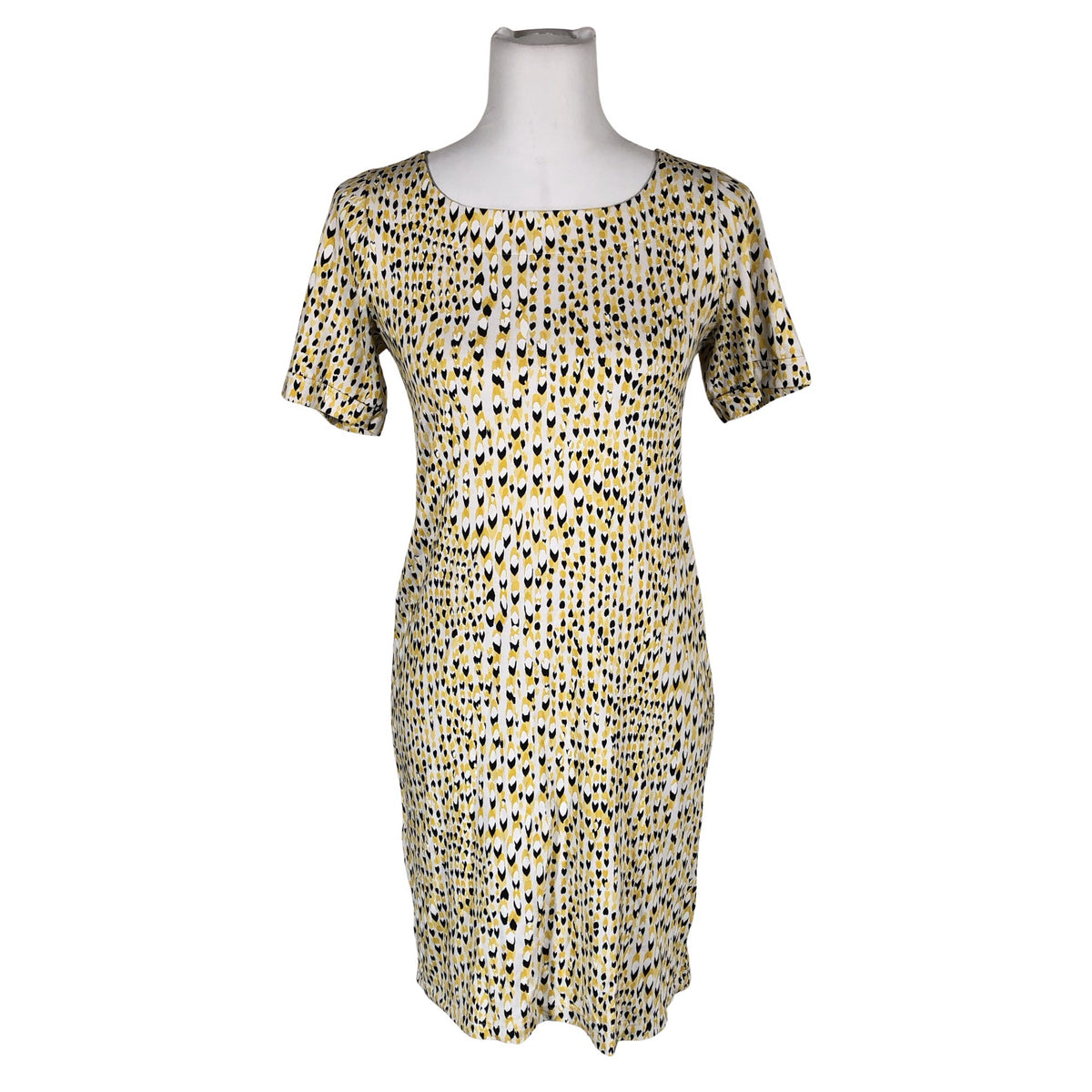Unisex Nanso - Trikotaažist kleit, suurus 36 - Kollane (1)