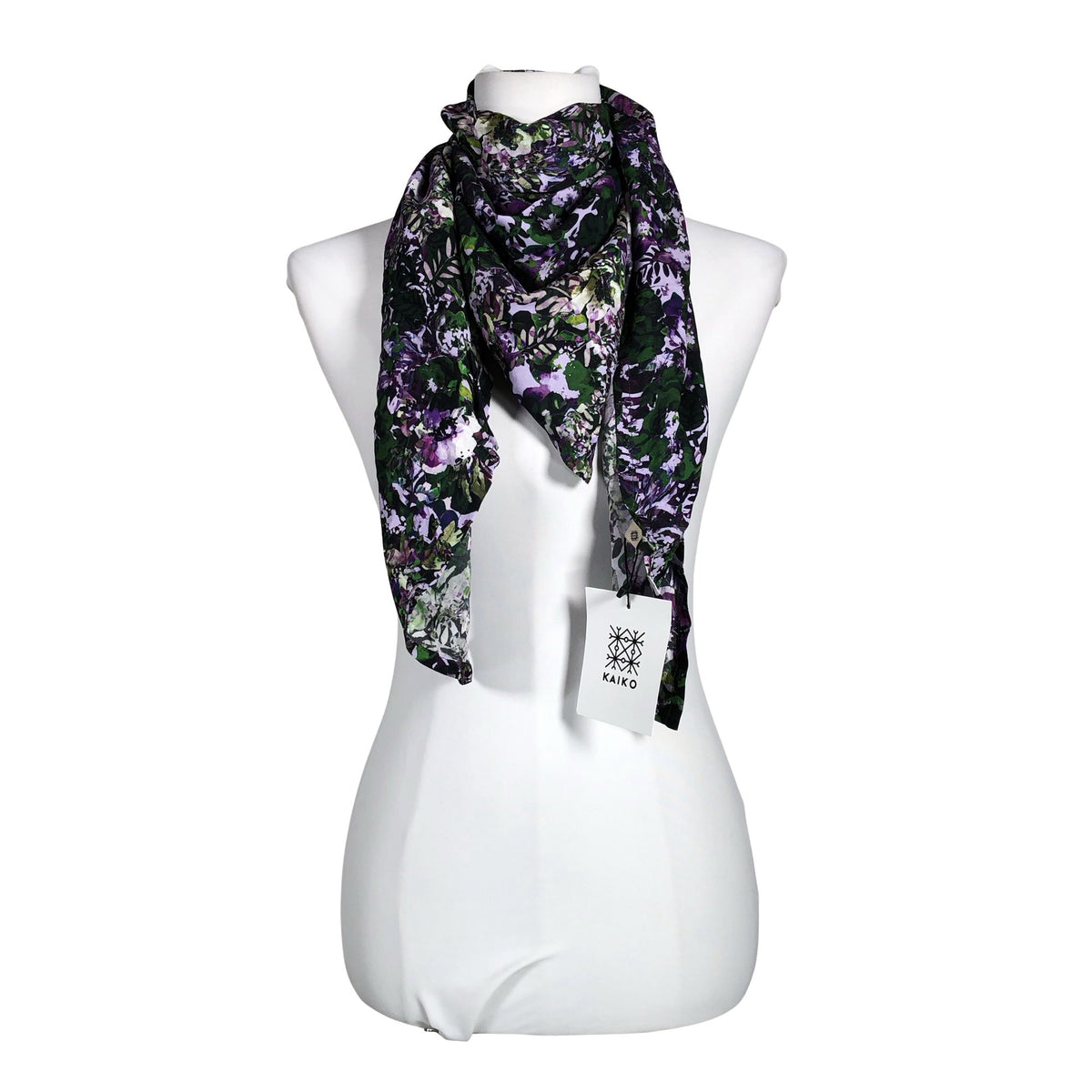 Unisex Kaiko - Õhuke sall, suurus Midi - Roheline (1)