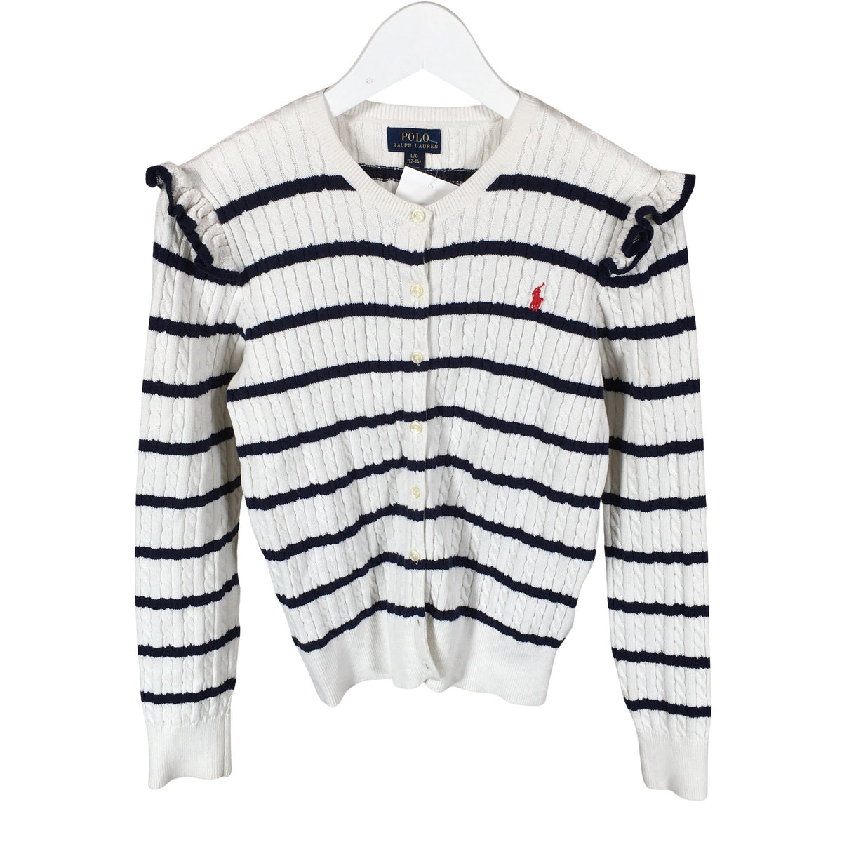 Unisex Polo Ralph Lauren - Kardigan, suurus 158 - 164 - Valge (1)