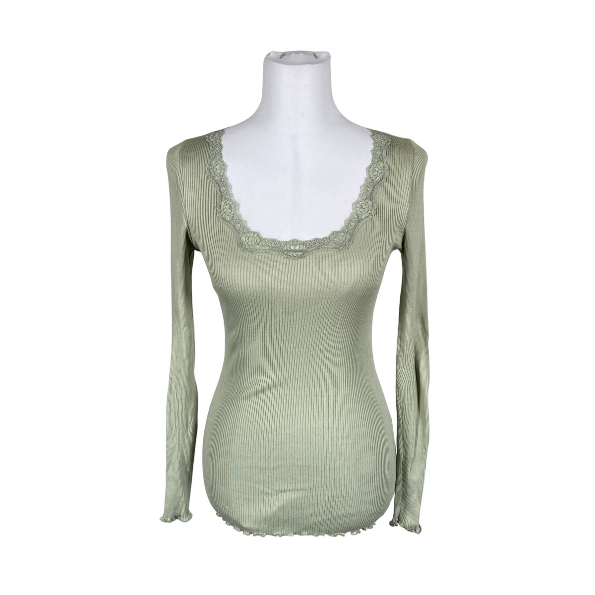 Unisex Rosemunde - Trikotaažist pluus, suurus 38 - Roheline (1)