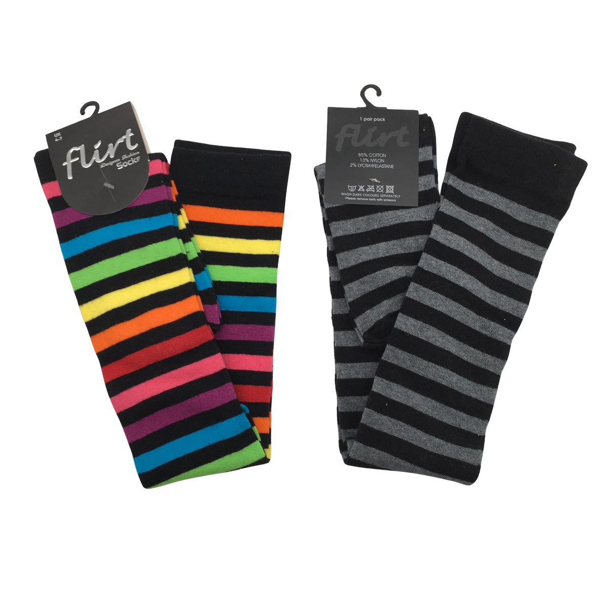 Unisex Flirt - Sokid, suurus 38 - Must (1)