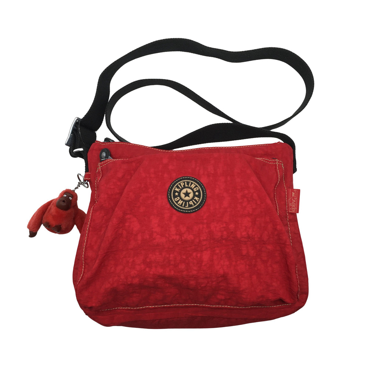Unisex Kipling - Õlakott, suurus Midi - Punane (1)
