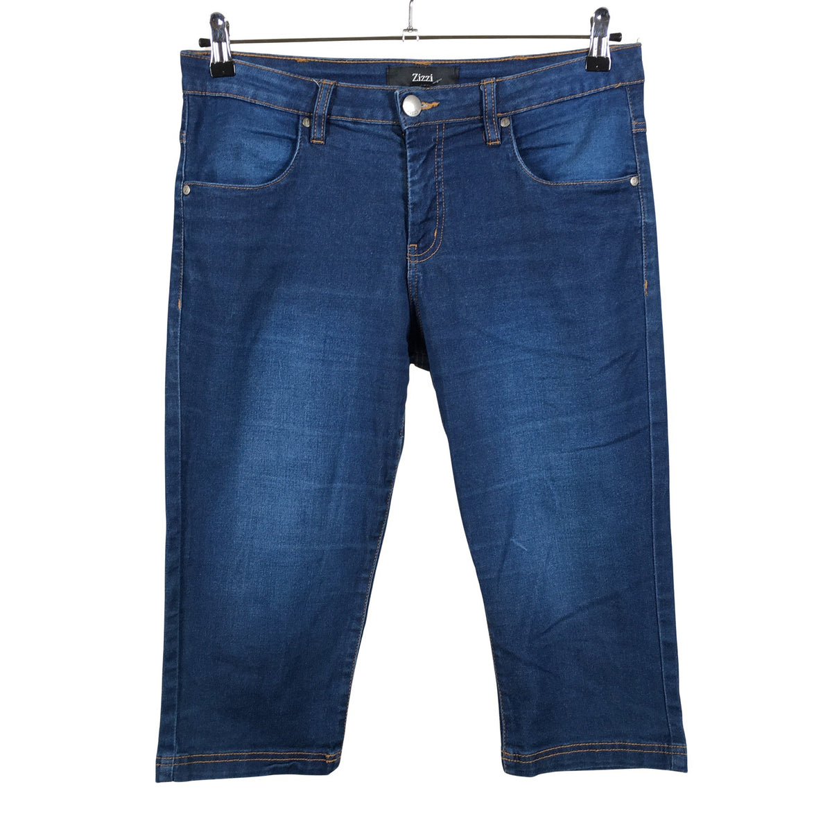 Unisex Zizzi - Teksast poolpikad püksid, suurus 42 - Sinine (1)