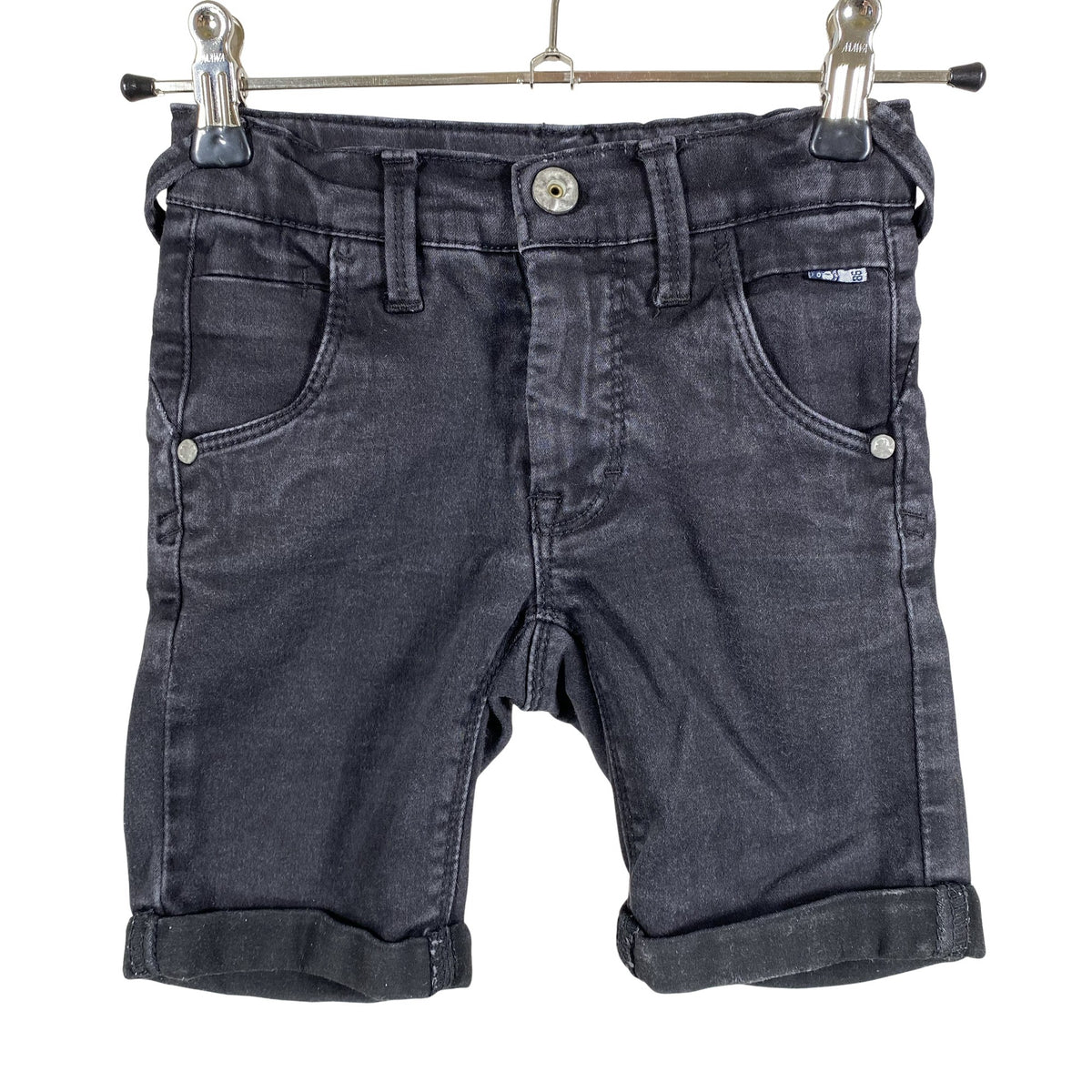Unisex Name It - Teksast lühikesed püksid, suurus 110 - 116 - Must (1)