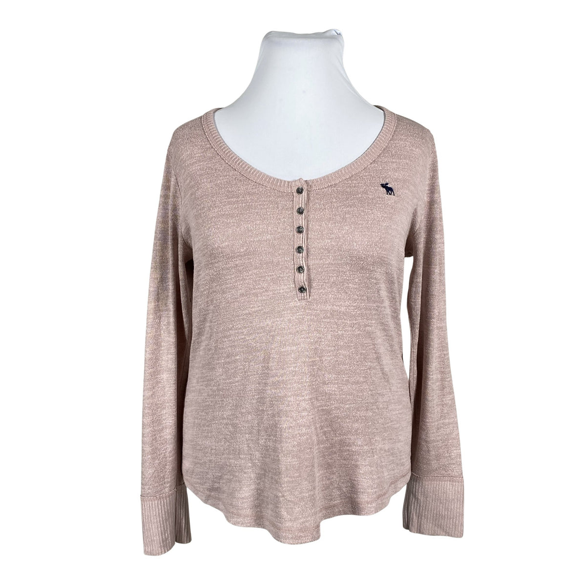 Unisex Abercrombie&Fitch - Trikotaažist pluus, suurus 42 - Heleroosa (1)