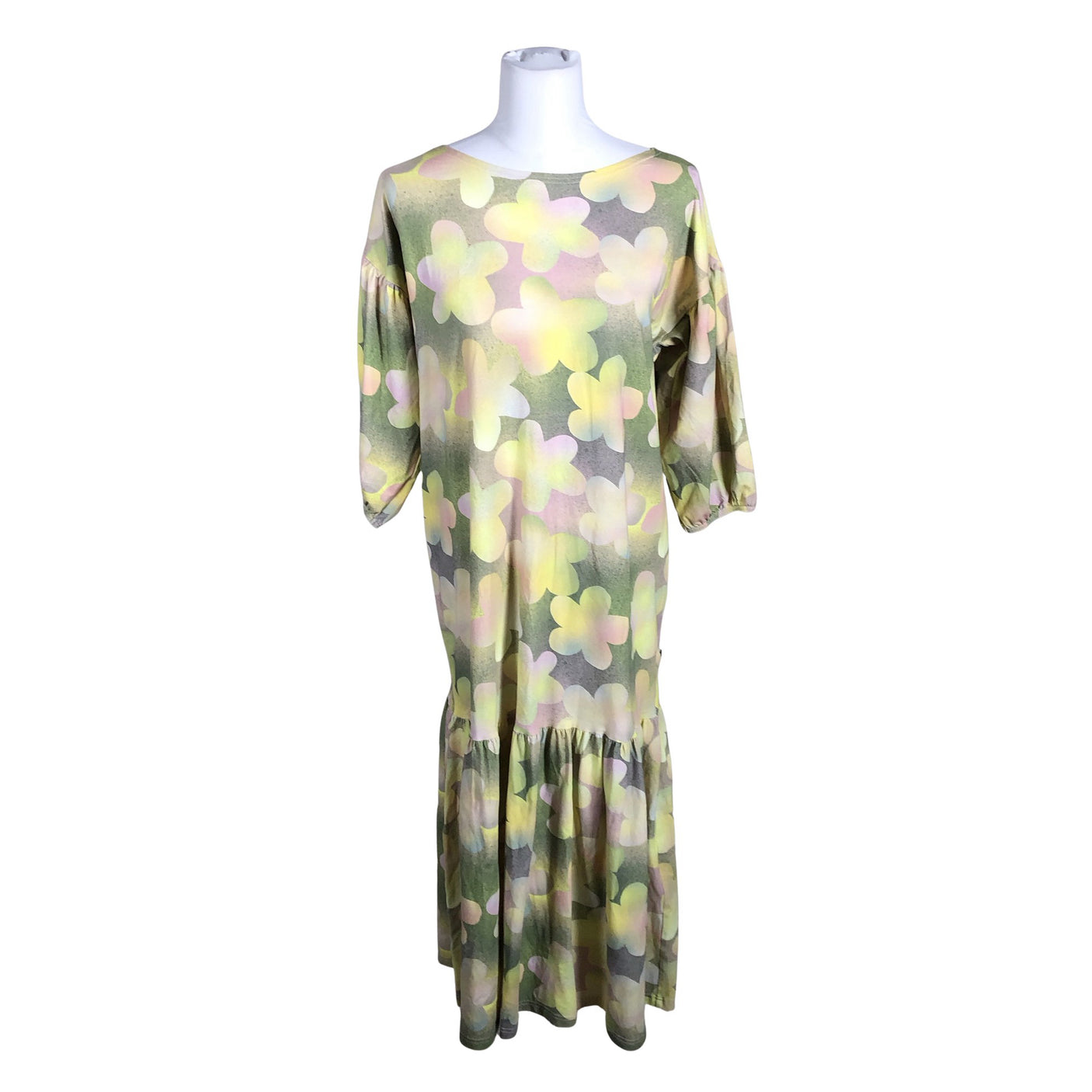 Unisex Aarrelabel - Trikotaažist kleit, suurus 36 - Roheline (1)
