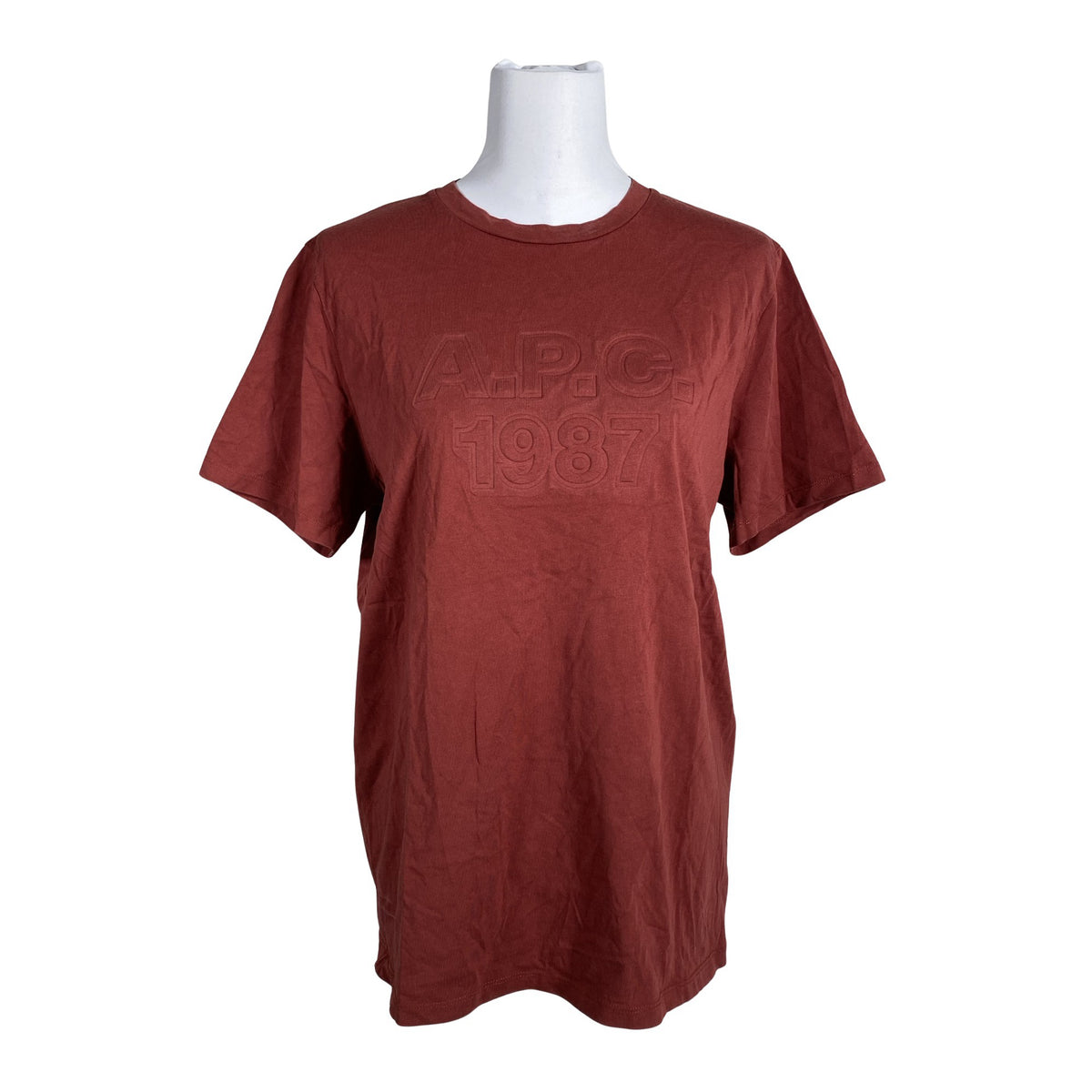 Unisex A.P.C. - T-särk, suurus 40 - Veinipunane (1)