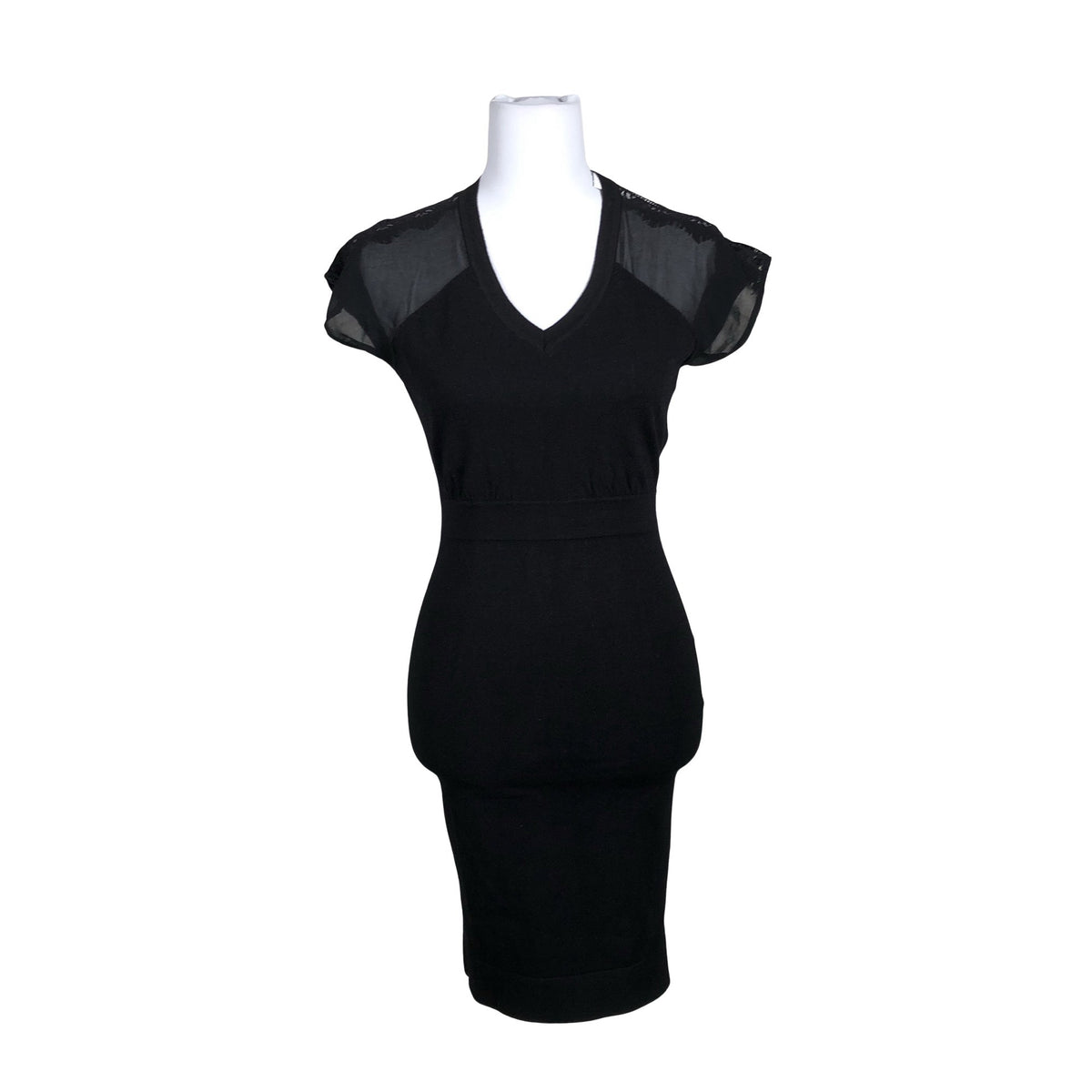 Unisex Karen Millen - Kootud kleit, suurus 34 - Must (1)
