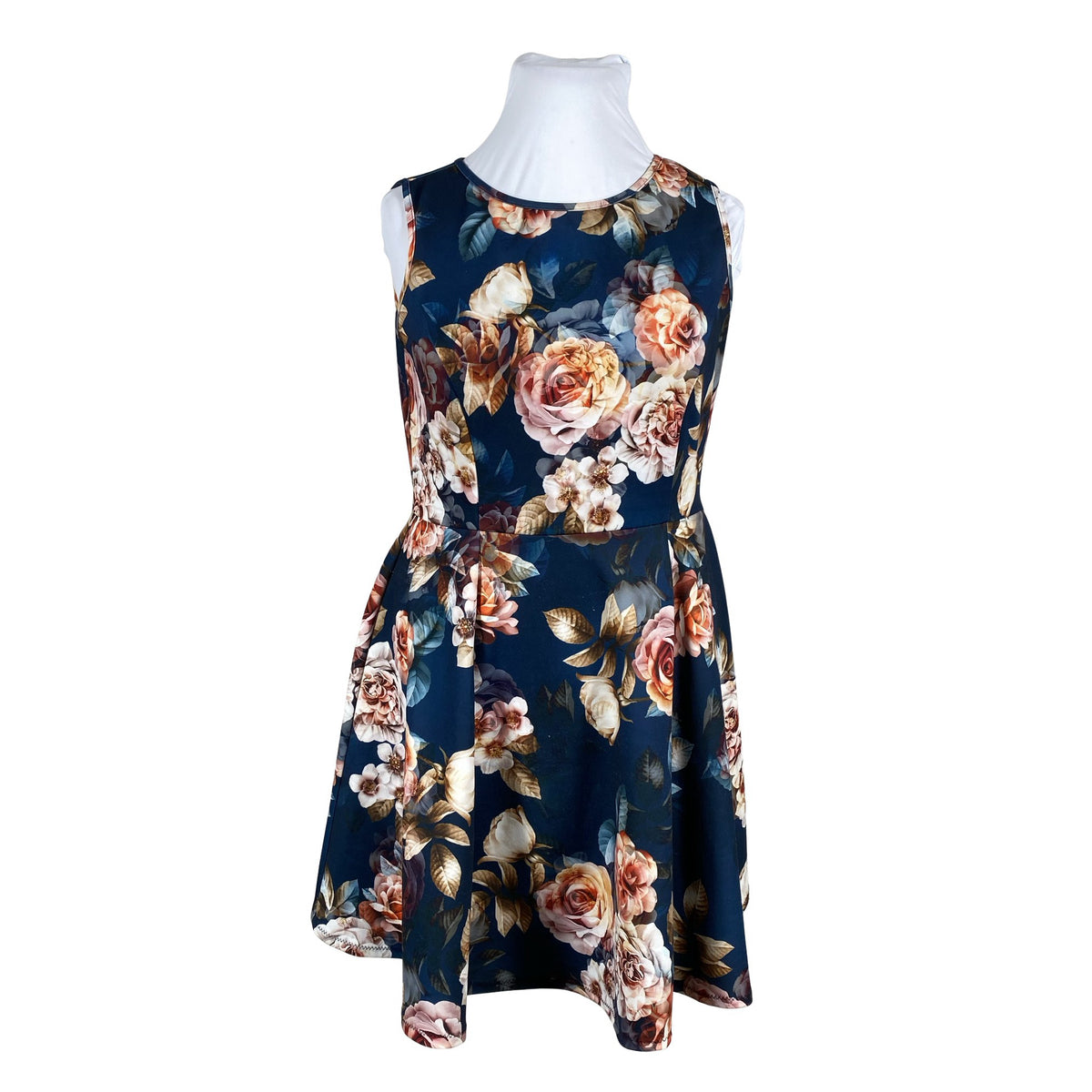 Unisex London - Trikotaažist kleit, suurus 42 - Sinine (1)