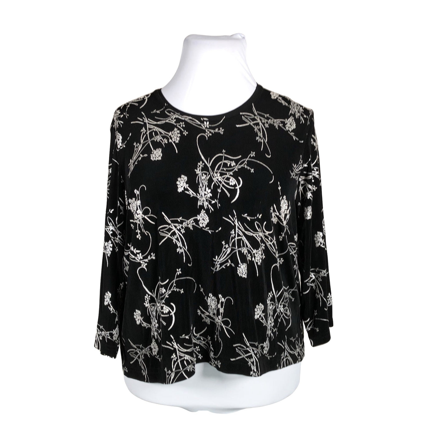 Unisex Atelier Creation - Trikotaažist pluus, suurus 46 - Must (1)