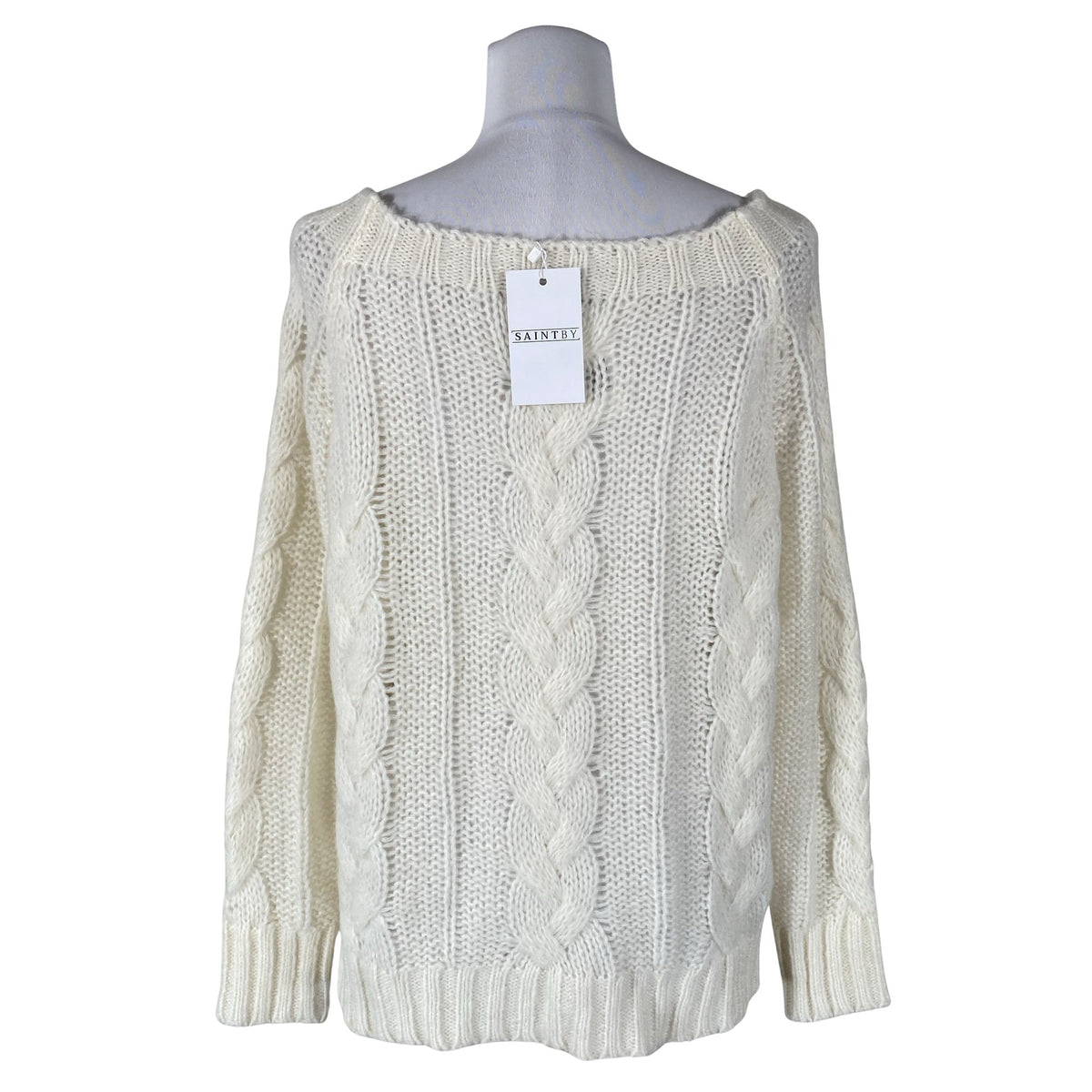 Unisex SaintBy - Kampsun, suurus 38 - Looduslik valge (2)