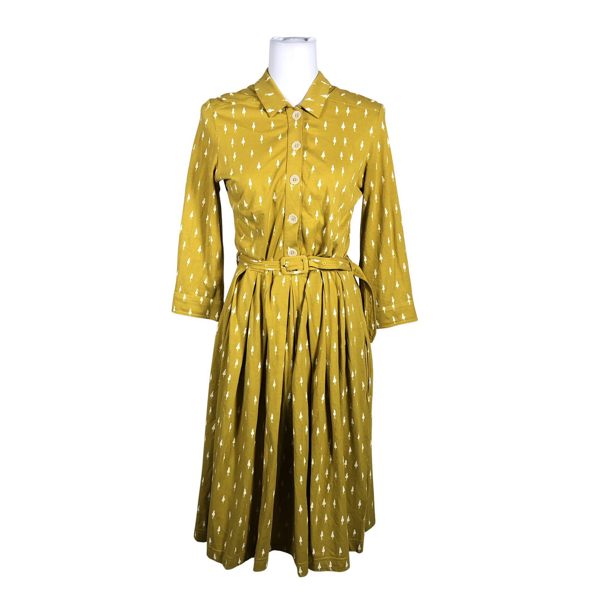 Unisex Orla Kiely - Trikotaažist kleit, suurus 40 - Kollane (1)