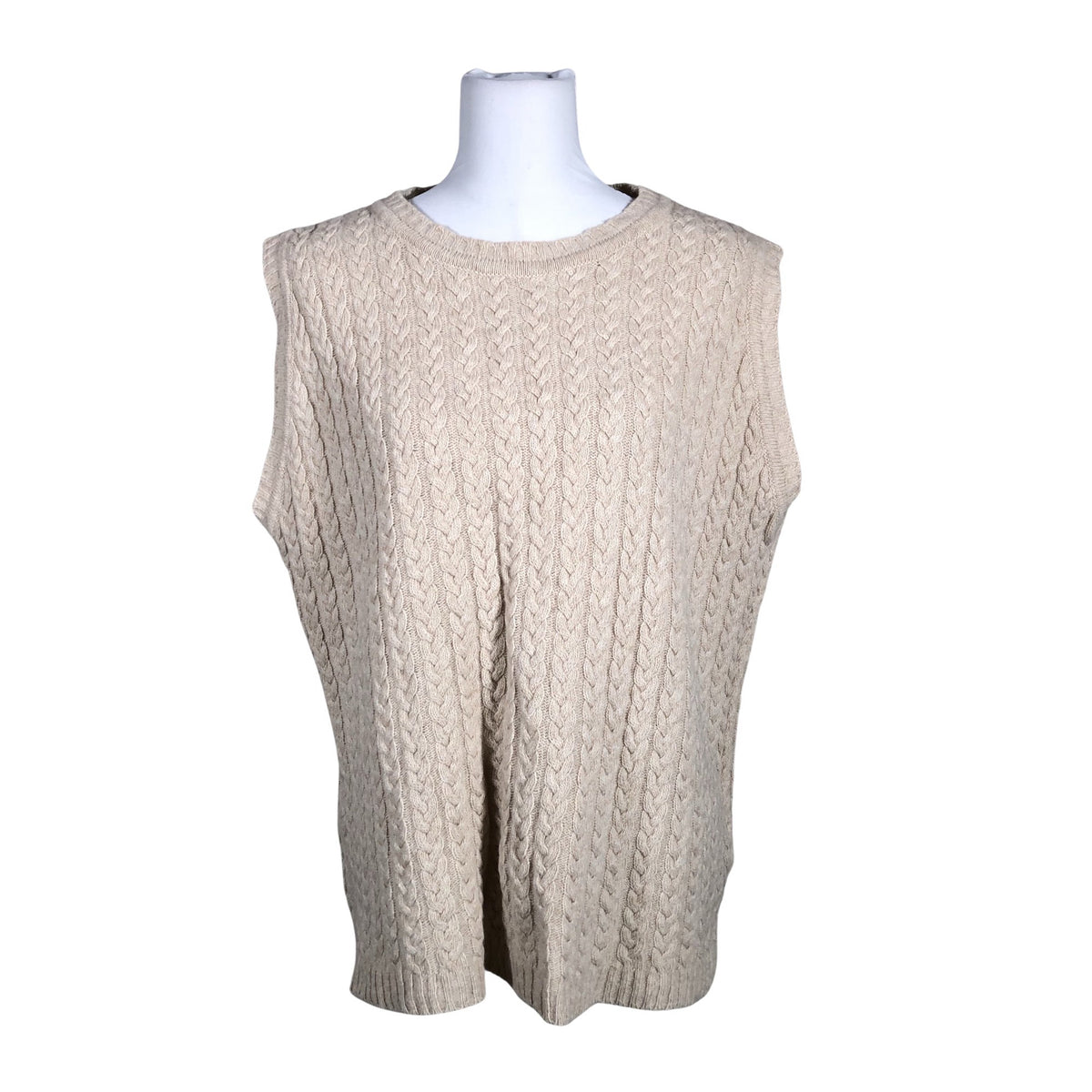 Unisex Papu - Kootud vest, suurus 36 - Beige (1)