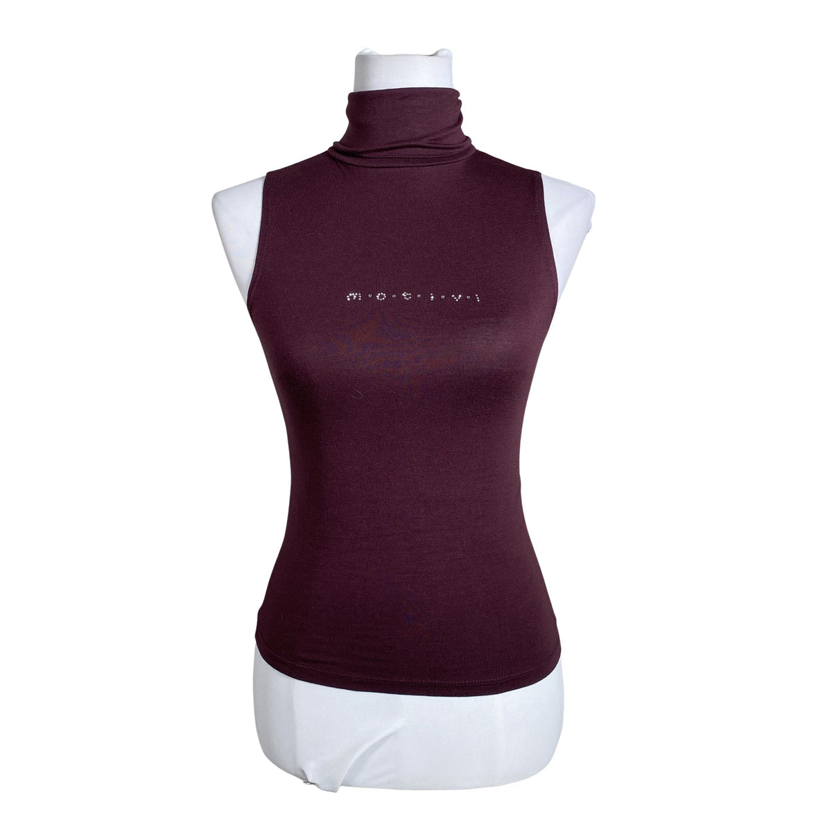 Unisex Mötivi - Trikotaažist topp, suurus 34 - Veinipunane (1)