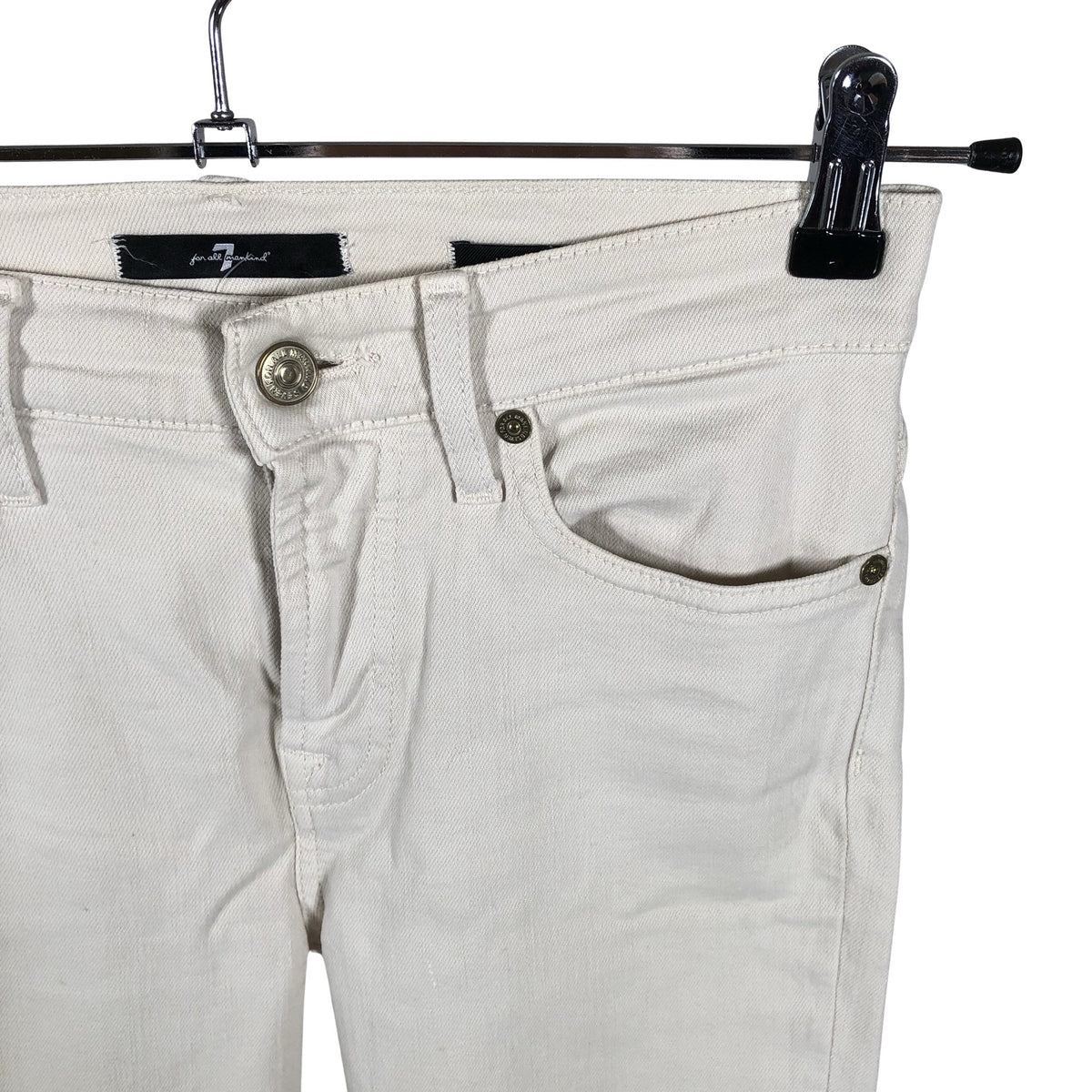 Unisex 7 for all mankind - Teksad, suurus W27 - Looduslik valge (3)