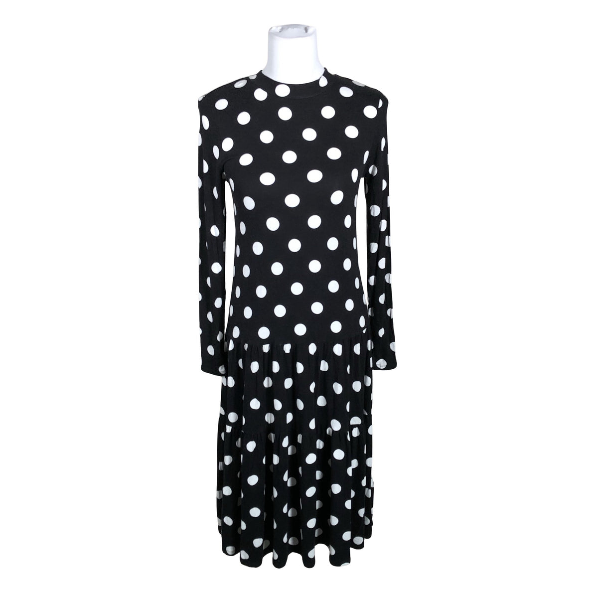 Unisex Lindex - Trikotaažist kleit, suurus 34 - Must (1)