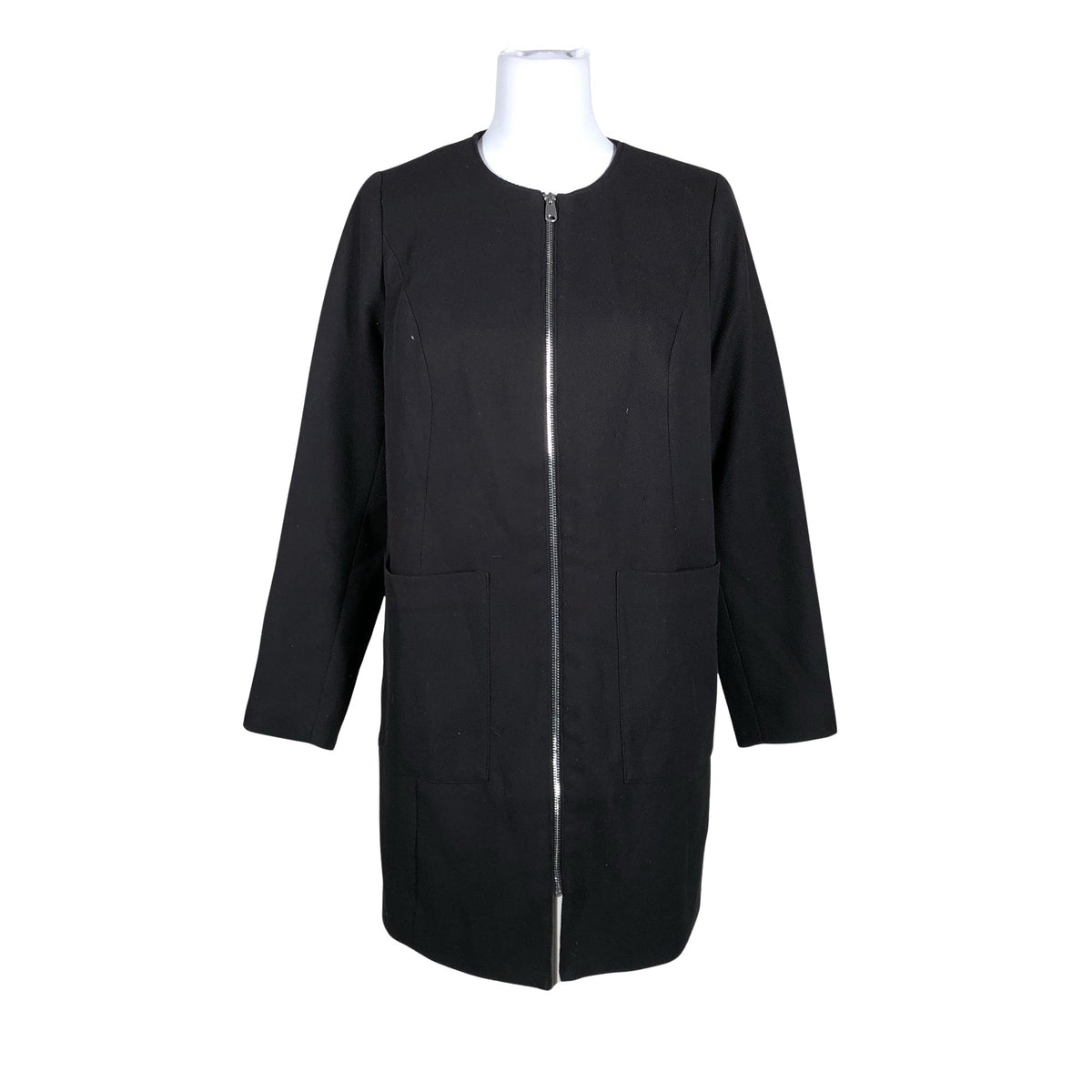Unisex H&M Mama - Villane mantel, suurus 38 - Must (1)