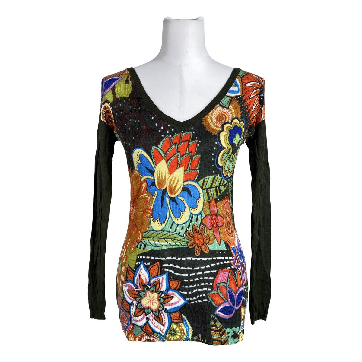 Unisex Desigual - Kampsun, suurus 36 - Roheline (1)