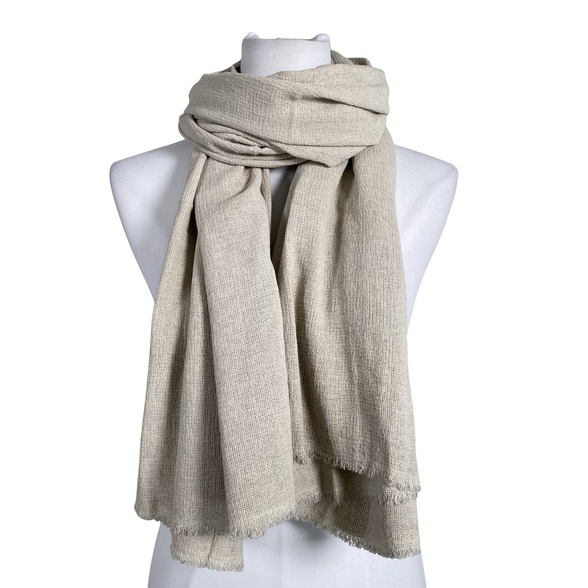 Unisex Bohemiana - Õhuke sall, suurus Maxi - Beige (1)