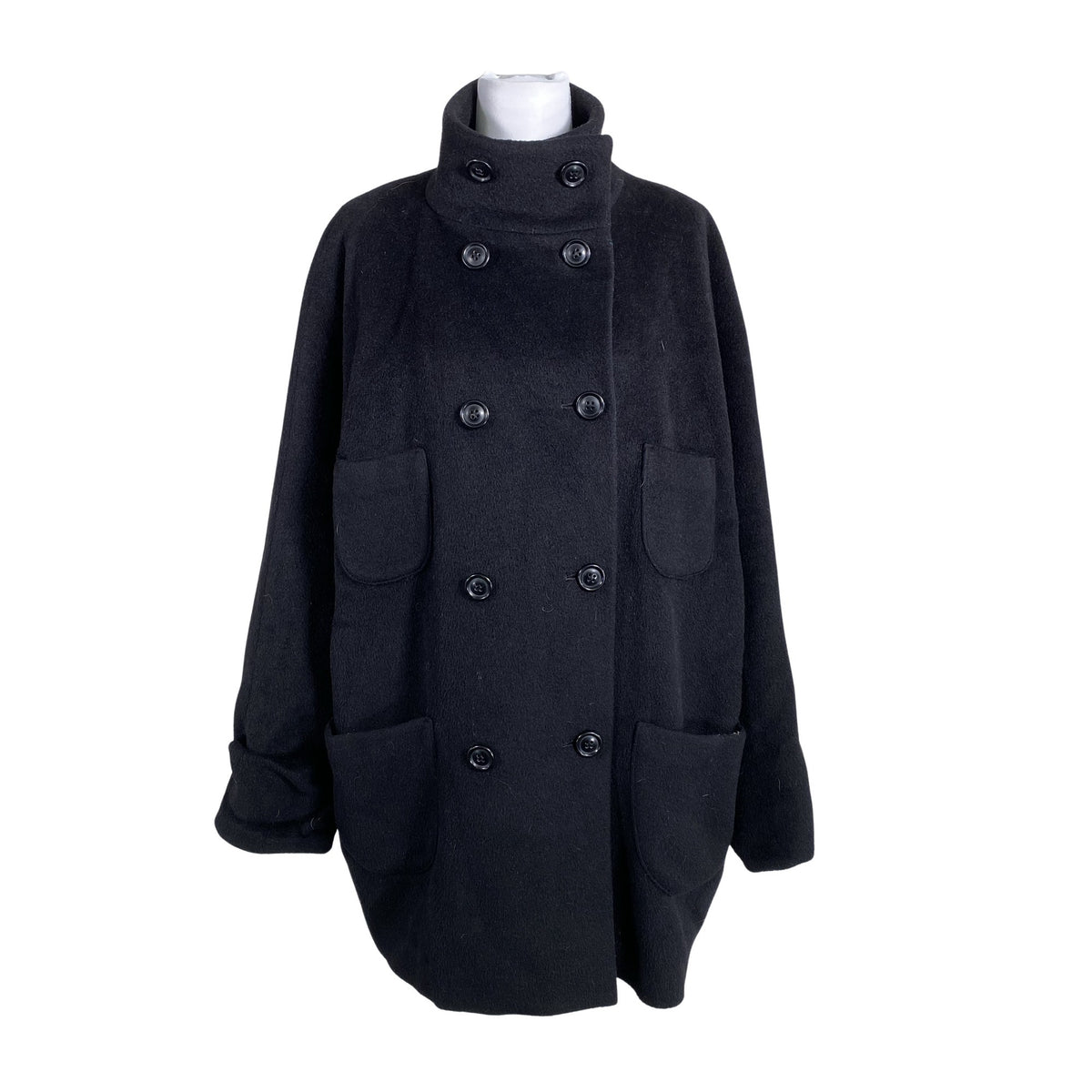 Unisex Marimekko - Villane mantel, suurus 40 - Must (1)