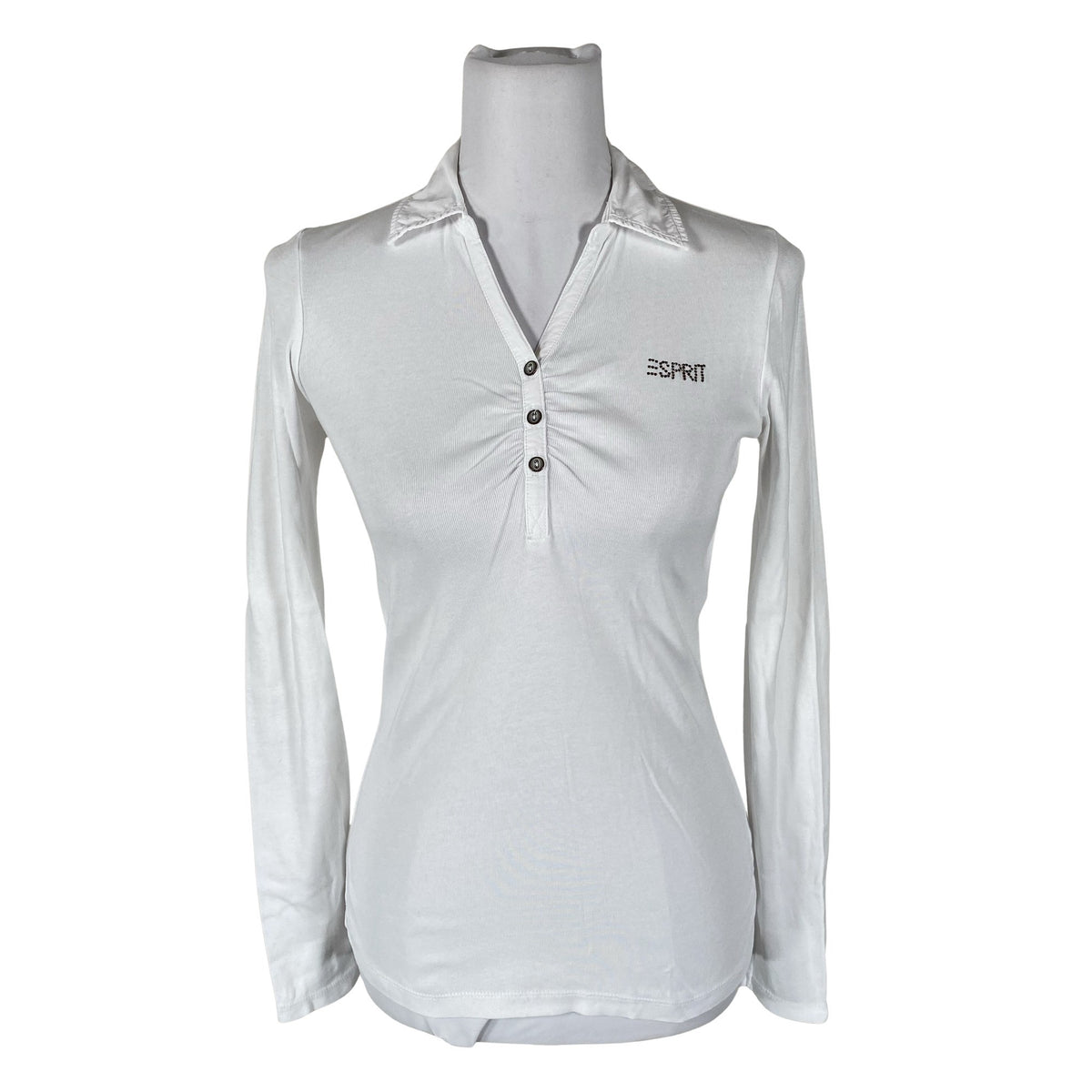 Unisex Esprit - Trikotaažist pluus, suurus 34 - Valge (1)