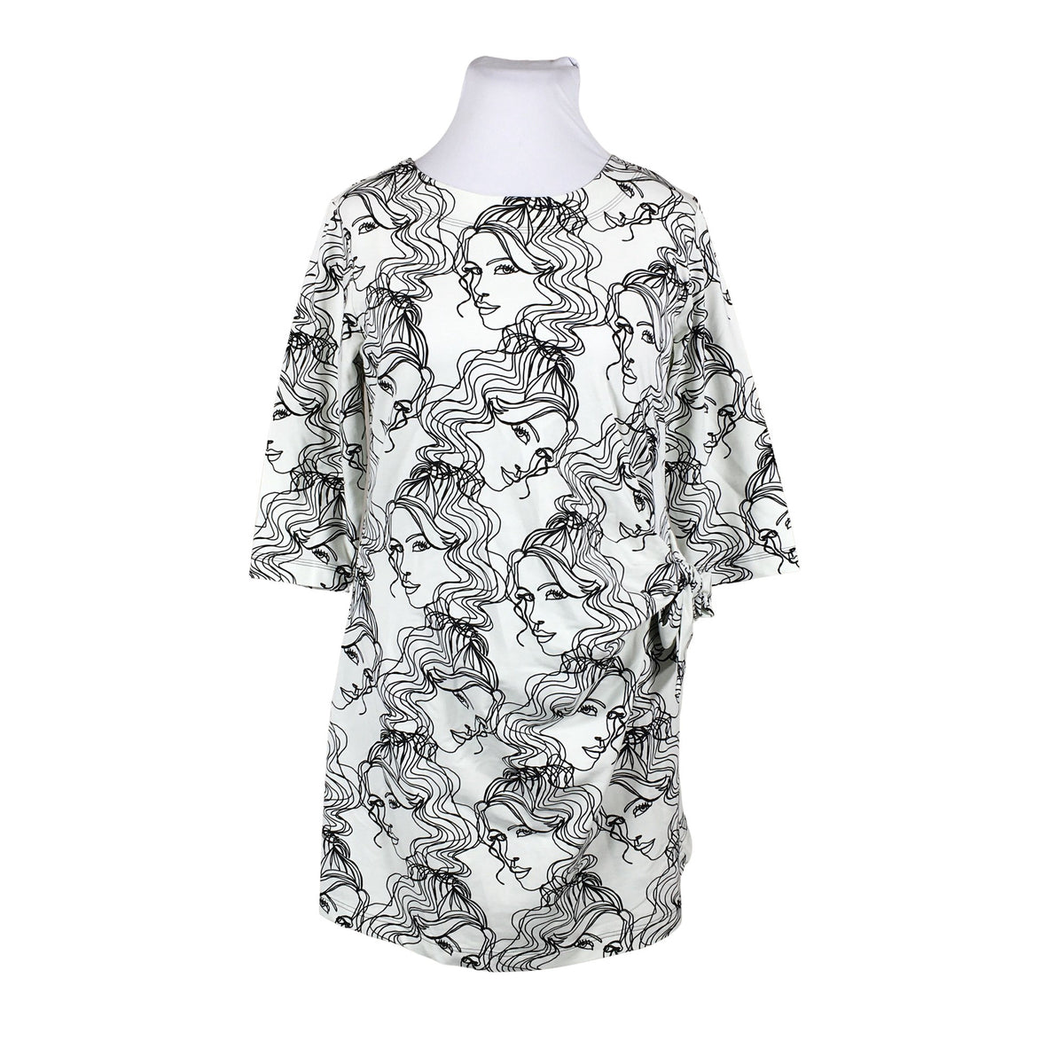 Unisex Ommellinen - Trikotaažist kleit, suurus 42 - Valge (1)